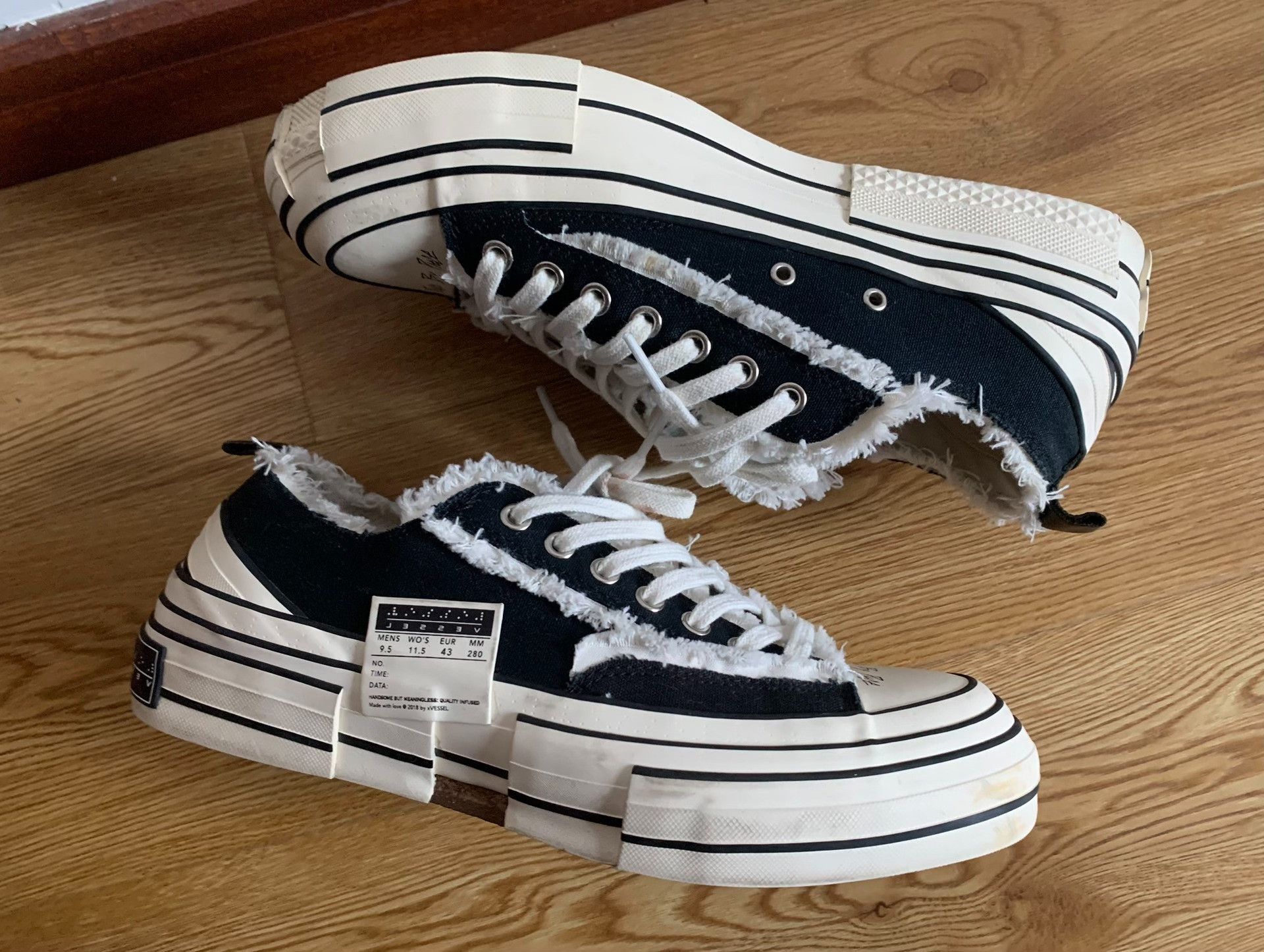 xVESSEL XVessel Van Ness Low Cork Deconstructed Sneakers Size US 10 / EU 43 - 3 Thumbnail
