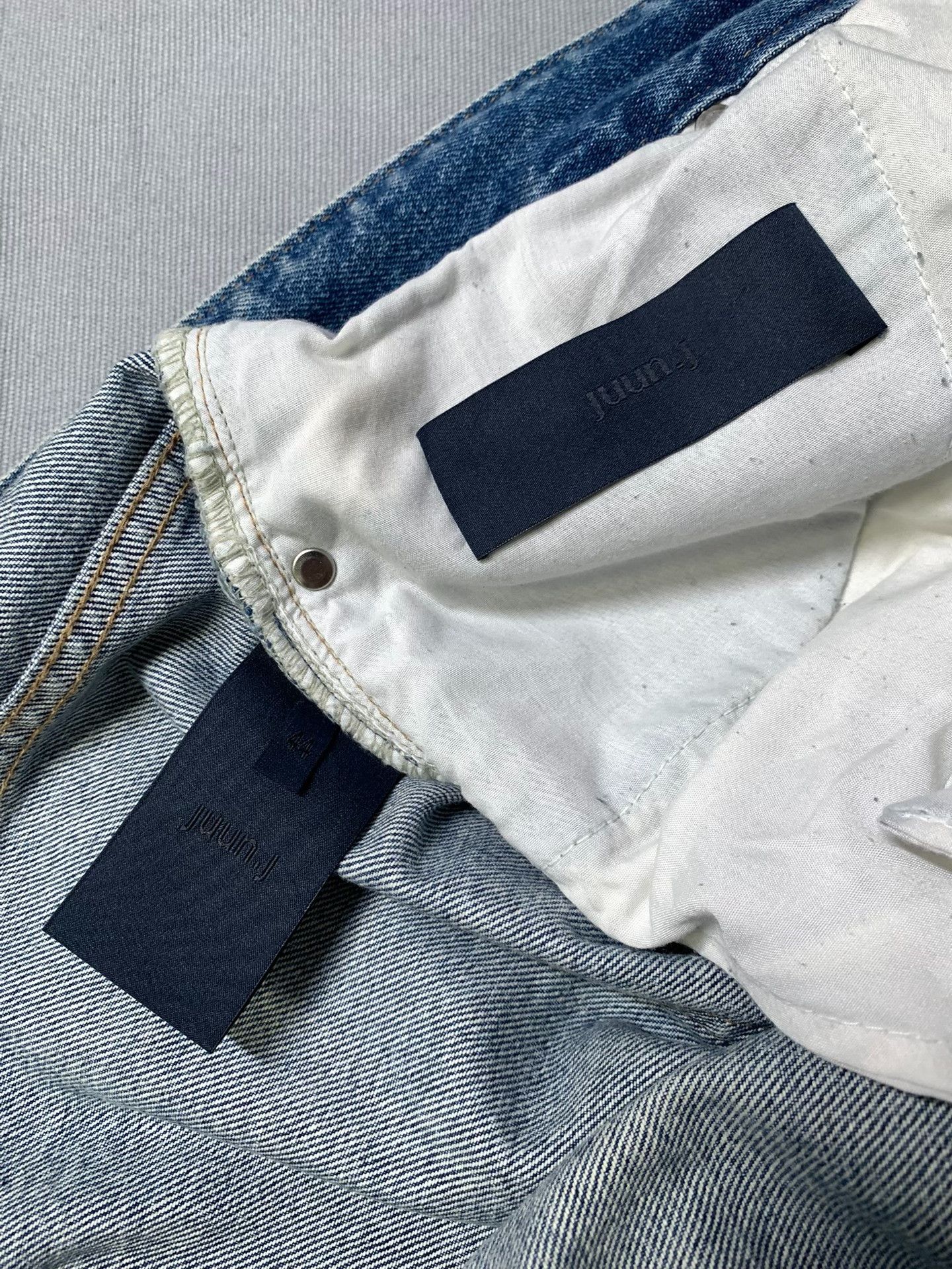 Juun.J juun.j Washed Distressed Ripped Wide-Leg Jeans Size US 30 / EU 46 - 5 Thumbnail