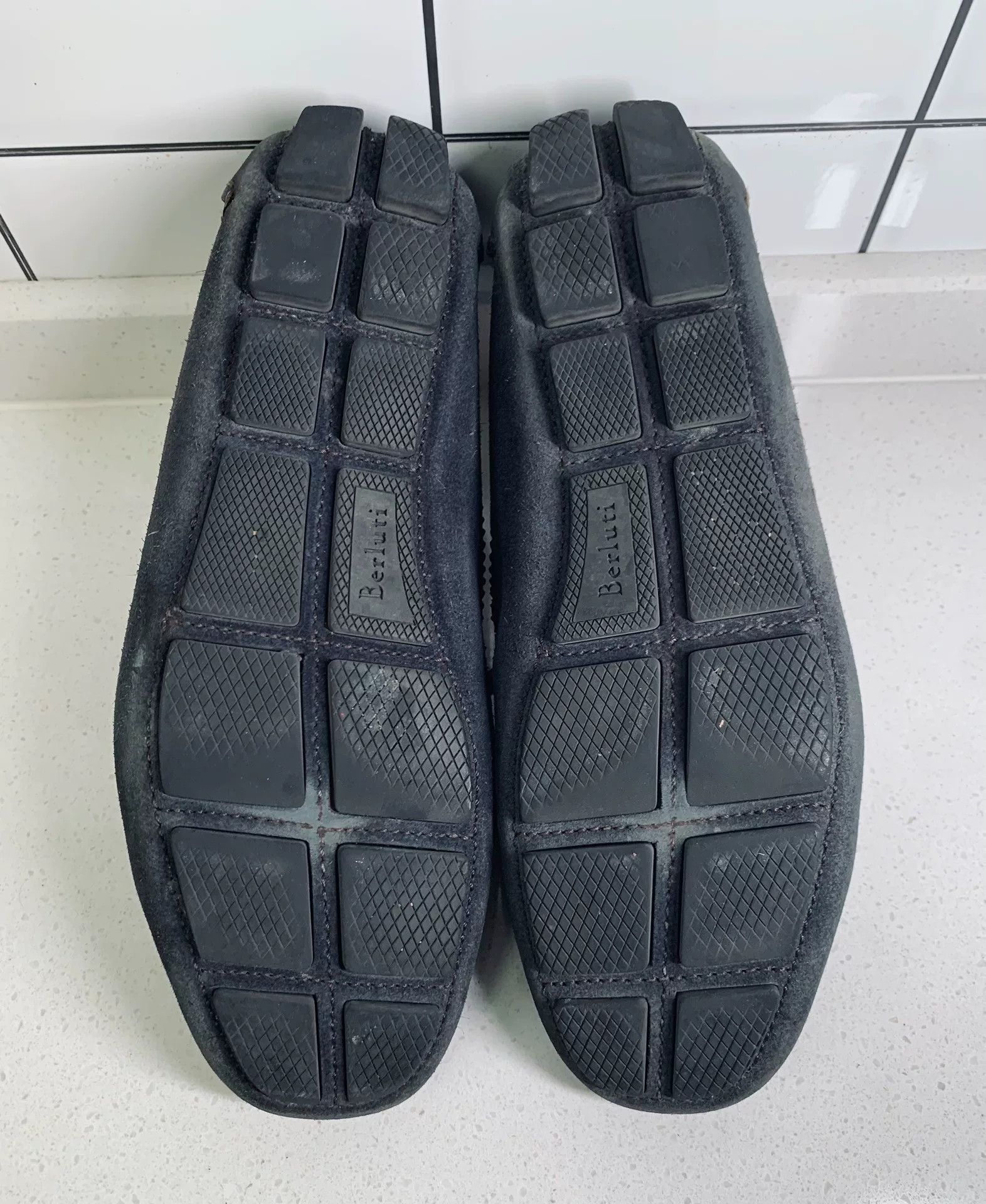 Berluti Berluti Love Letter Carving Slip-On Boat Shoes Size US 7.5 / EU 40-41 - 7 Thumbnail