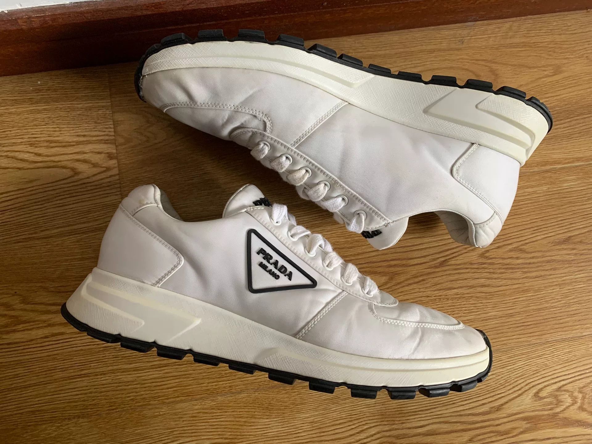 Prada Prada Recycled Nylon Triangle Logo Platform Shoes Size US 8.5 / EU 41-42 - 4 Thumbnail
