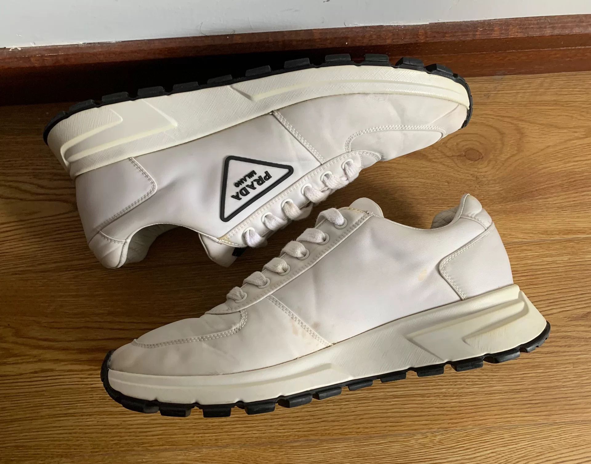Prada Prada Recycled Nylon Triangle Logo Platform Shoes Size US 8.5 / EU 41-42 - 5 Thumbnail