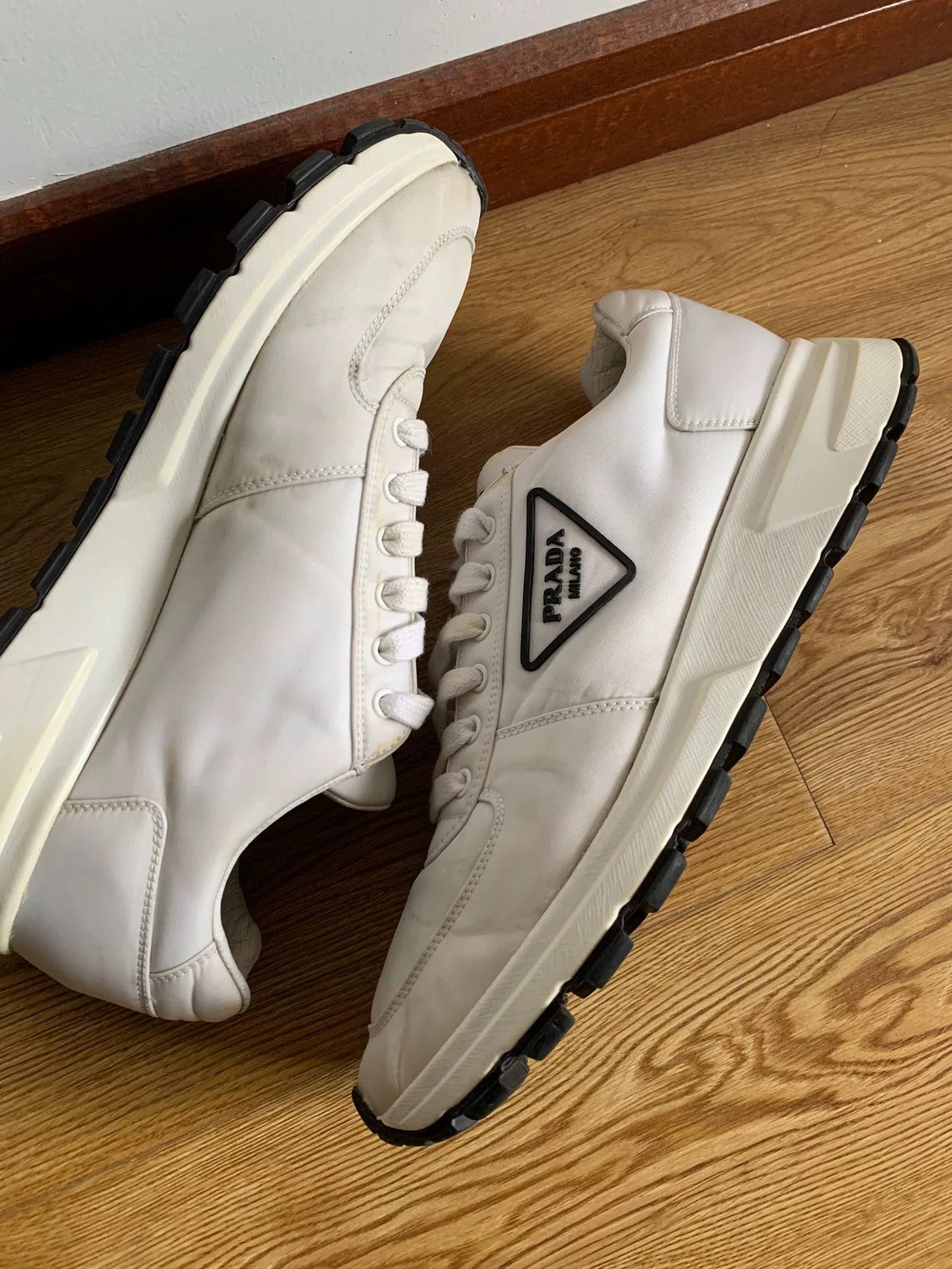 Prada Prada Recycled Nylon Triangle Logo Platform Shoes Size US 8.5 / EU 41-42 - 2 Thumbnail