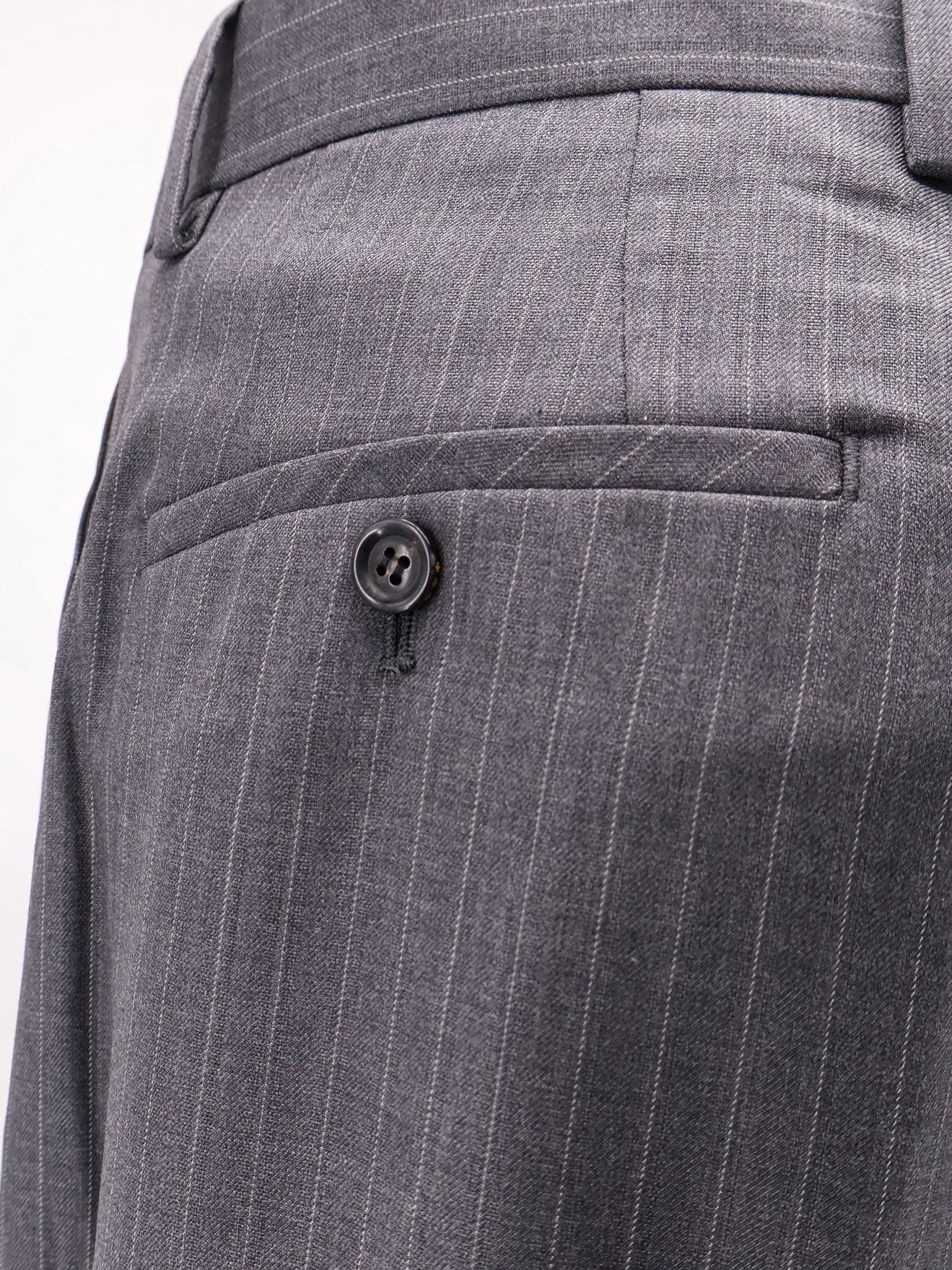 TONYWACK Wool Blend Trousers With Striped Motif Size US 32 / EU 48 - 3 Thumbnail