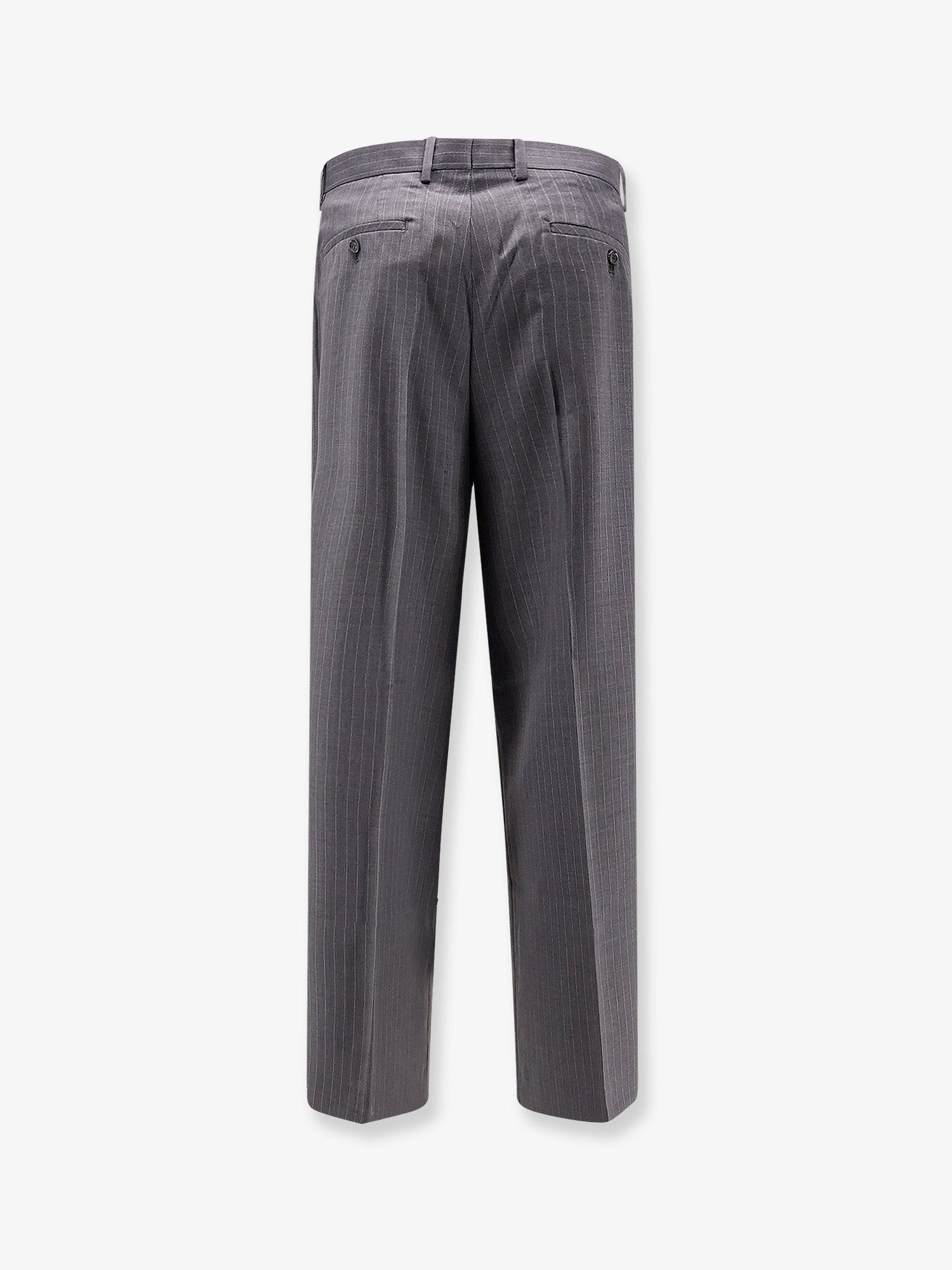 TONYWACK Wool Blend Trousers With Striped Motif Size US 32 / EU 48 - 2 Thumbnail