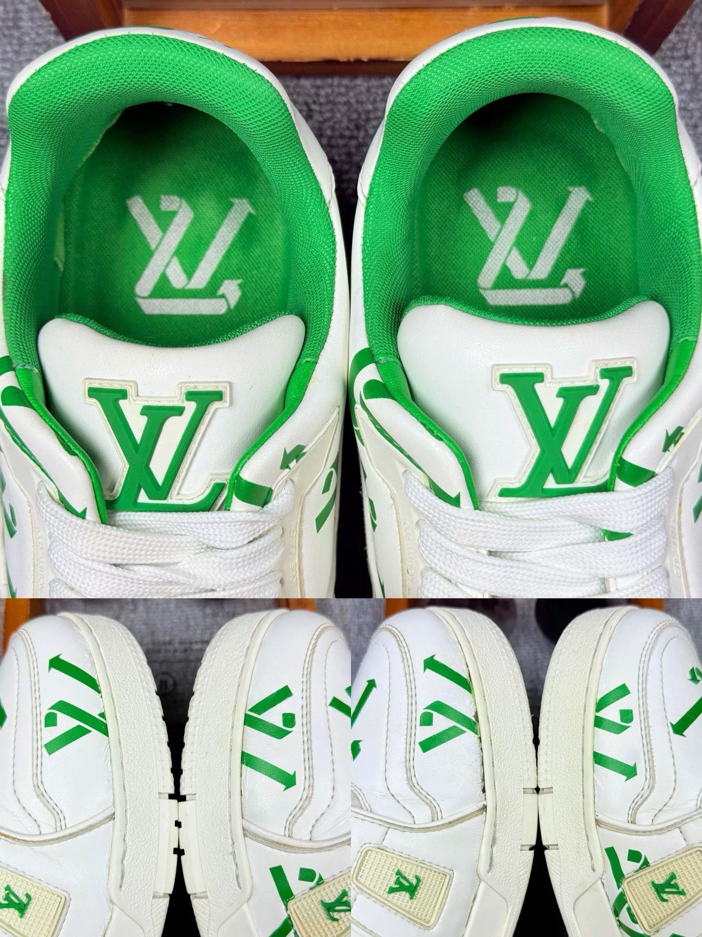 Louis Vuitton Louis Vuitton Training Green Lowtop Sneakers 7 Men Size US 7 / EU 40 - 9 Thumbnail