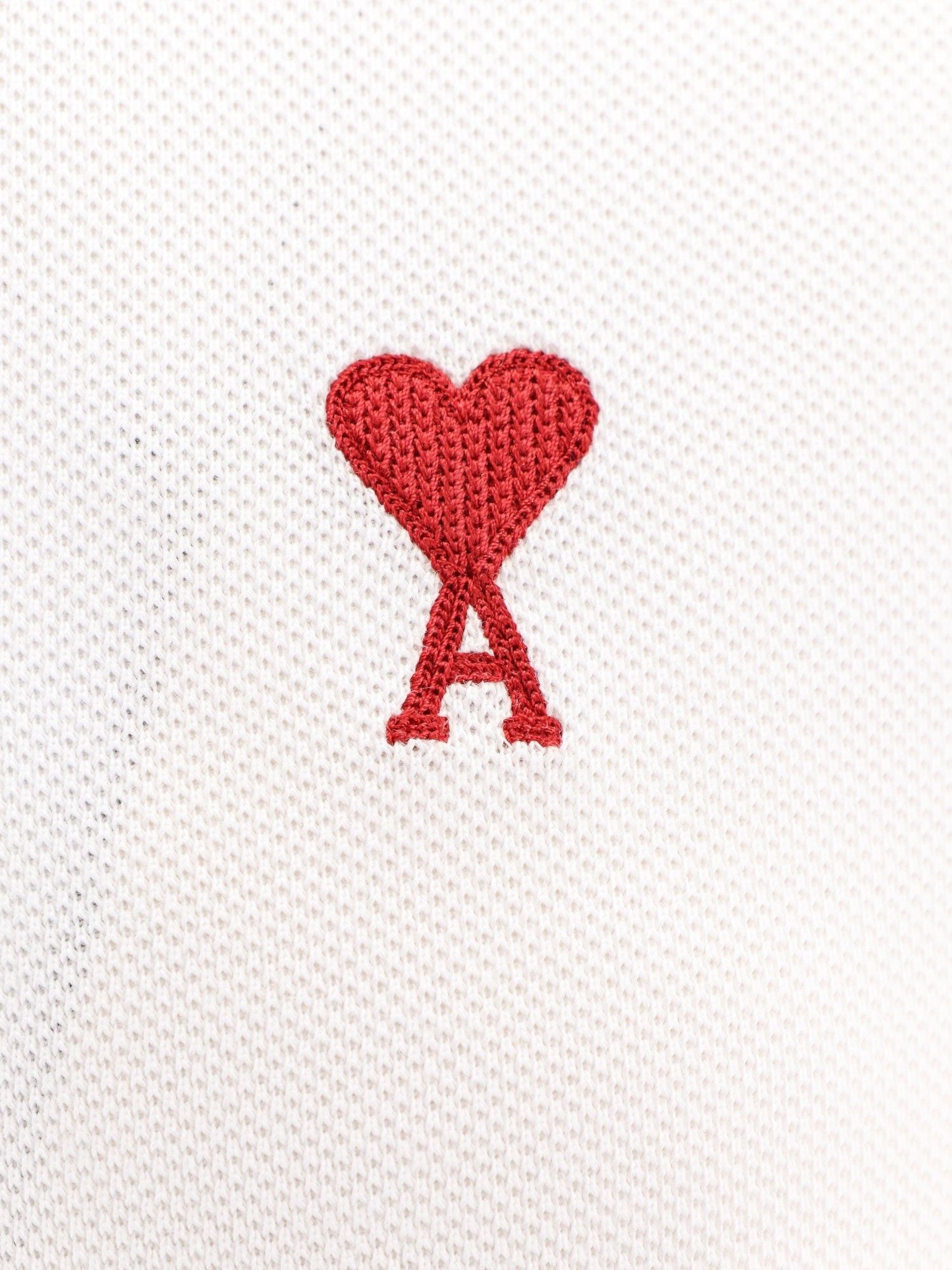 AMI Cotton Polo Shirt With Iconic Embroidery Size US M / EU 48-50 / 2 - 3 Thumbnail