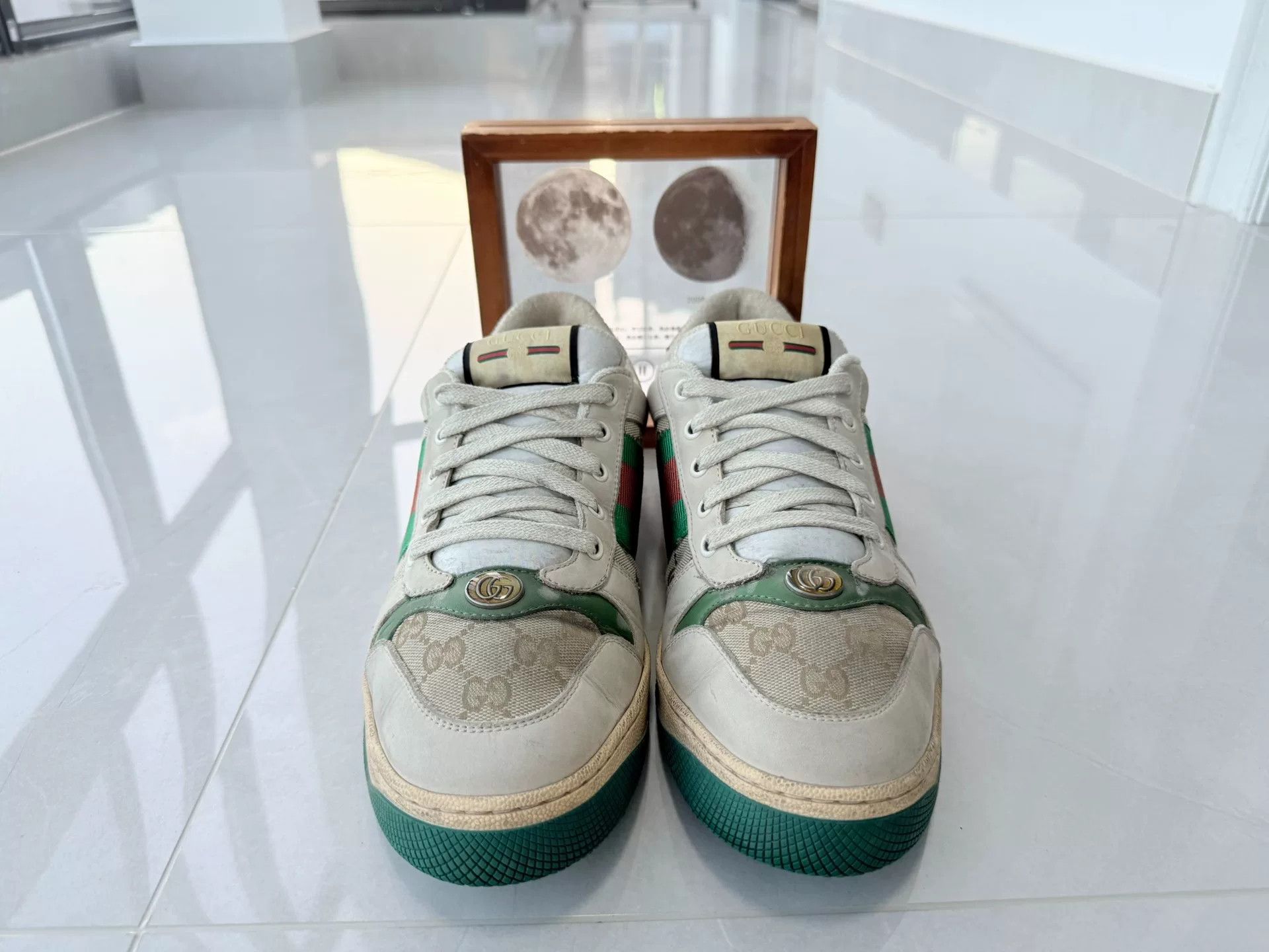 Gucci Gucci Distressed Green Lowtop Sneakers 10 Men Size US 10 / EU 43 - 4 Thumbnail