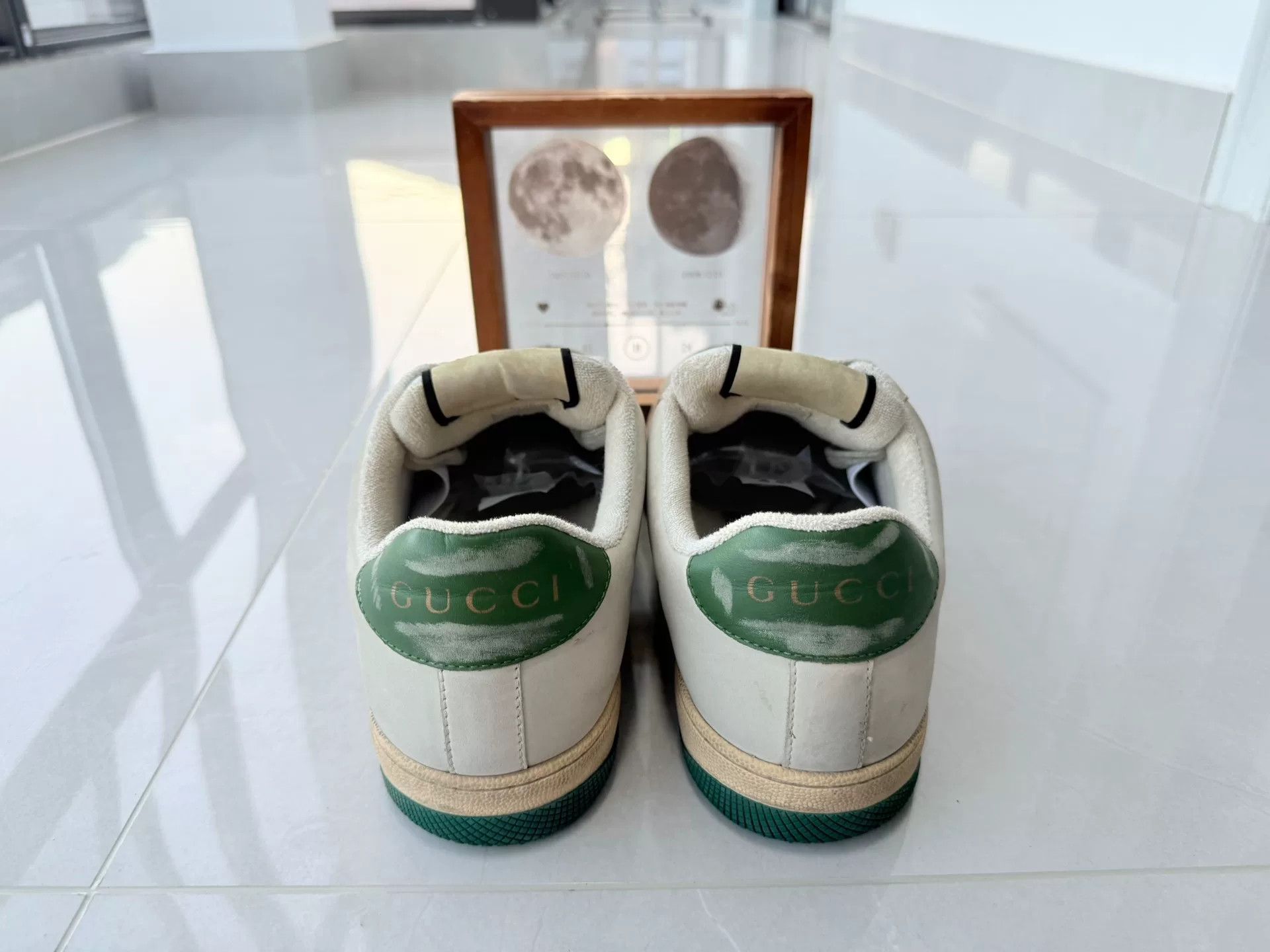 Gucci Gucci Distressed Green Lowtop Sneakers 10 Men Size US 10 / EU 43 - 5 Thumbnail