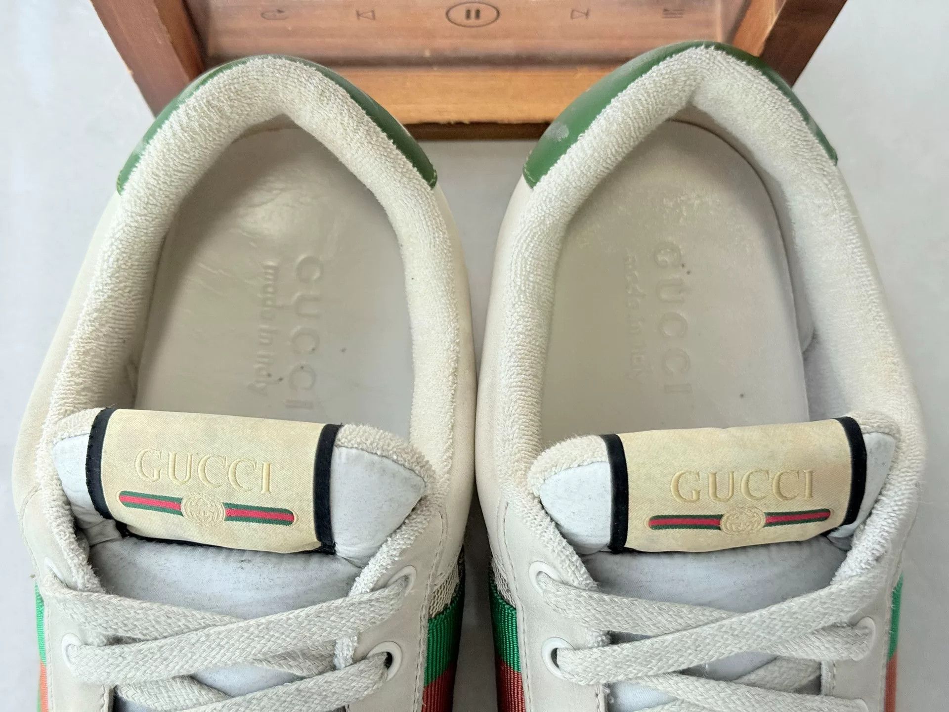 Gucci Gucci Distressed Green Lowtop Sneakers 10 Men Size US 10 / EU 43 - 9 Thumbnail