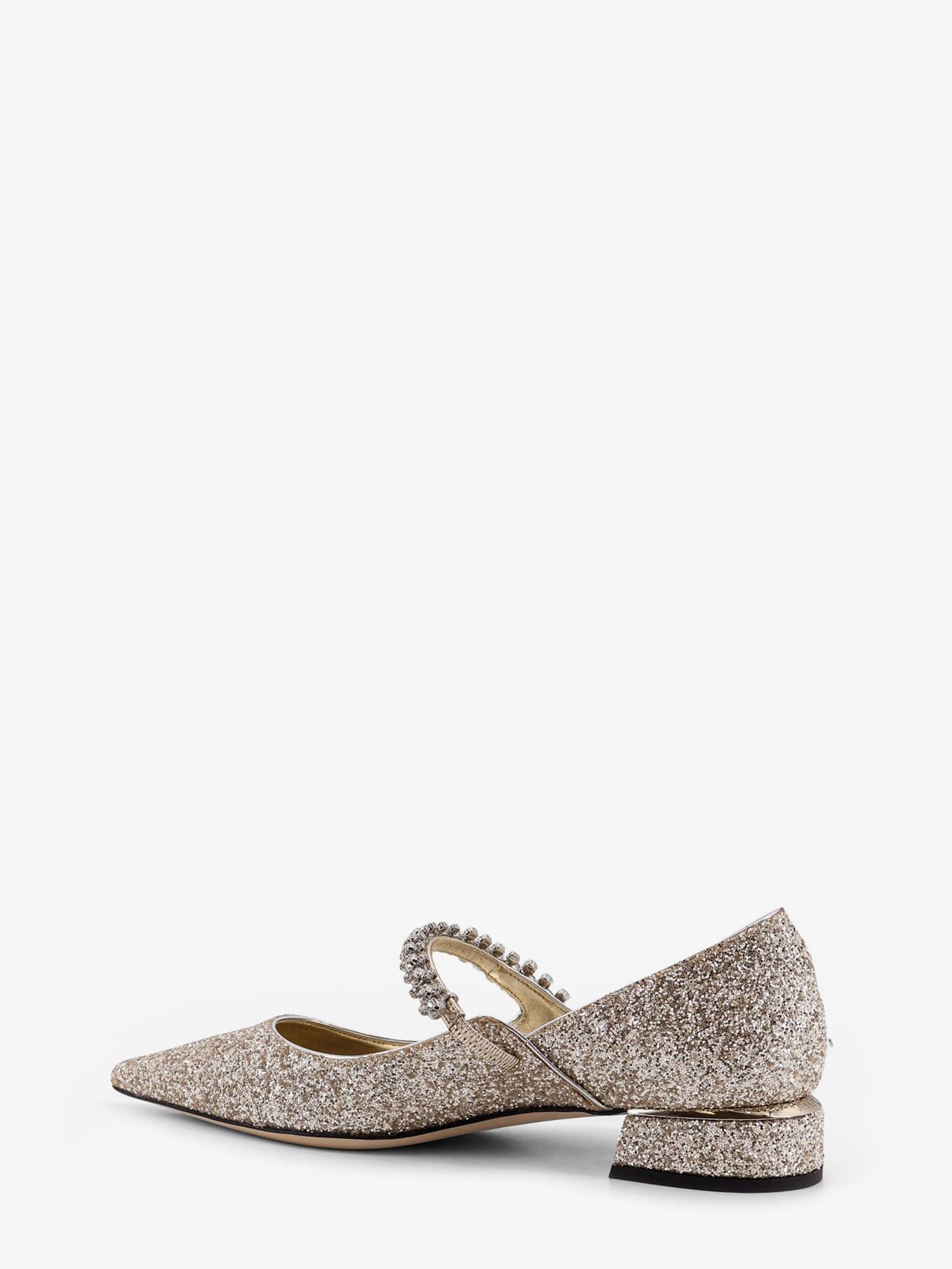 Jimmy Choo Bing Leather Pumps With All-Over Glitter Detail Size US 8.5 / IT 38.5 - 3 Thumbnail