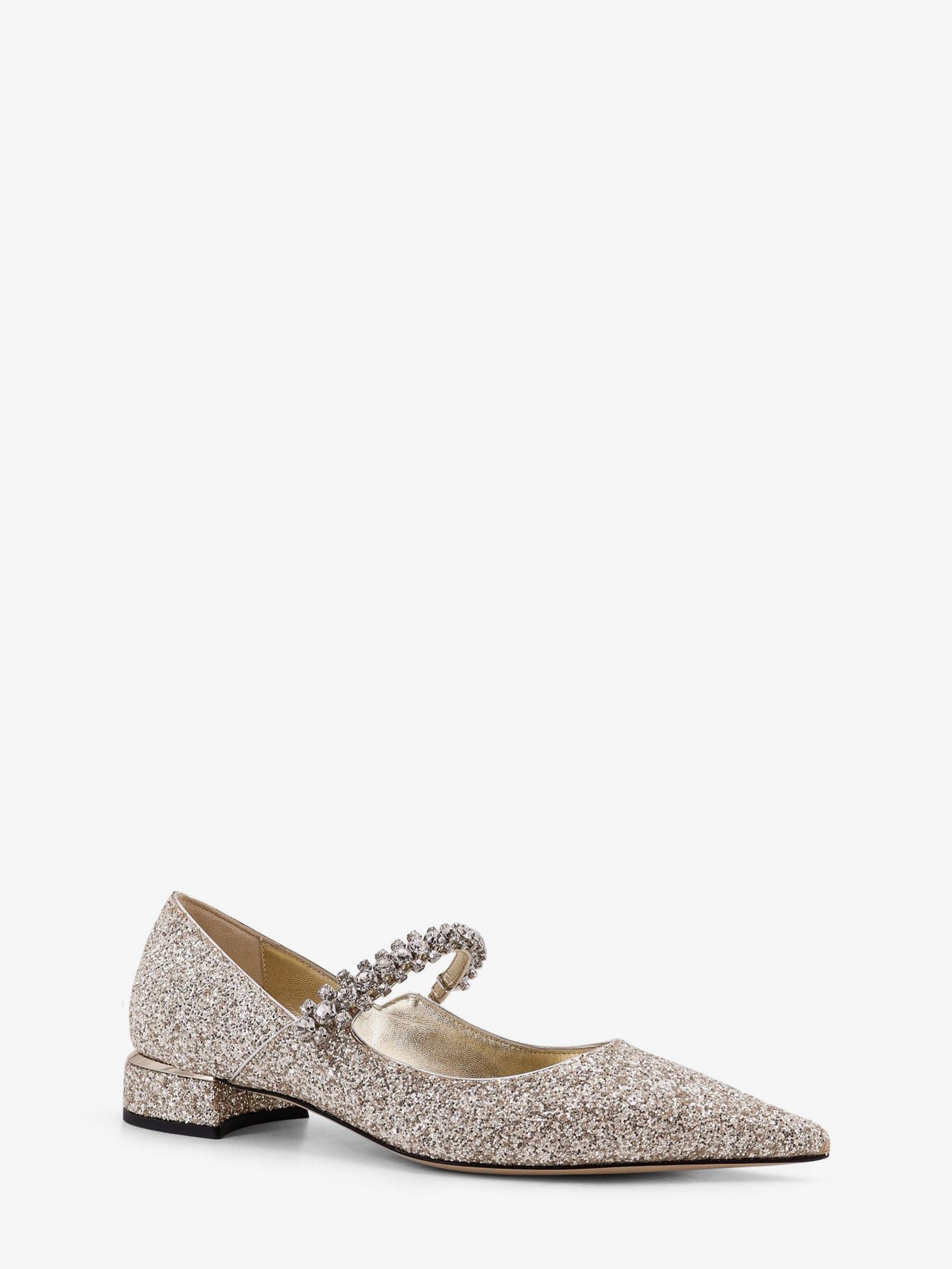 Jimmy Choo Bing Leather Pumps With All-Over Glitter Detail Size US 8.5 / IT 38.5 - 2 Thumbnail
