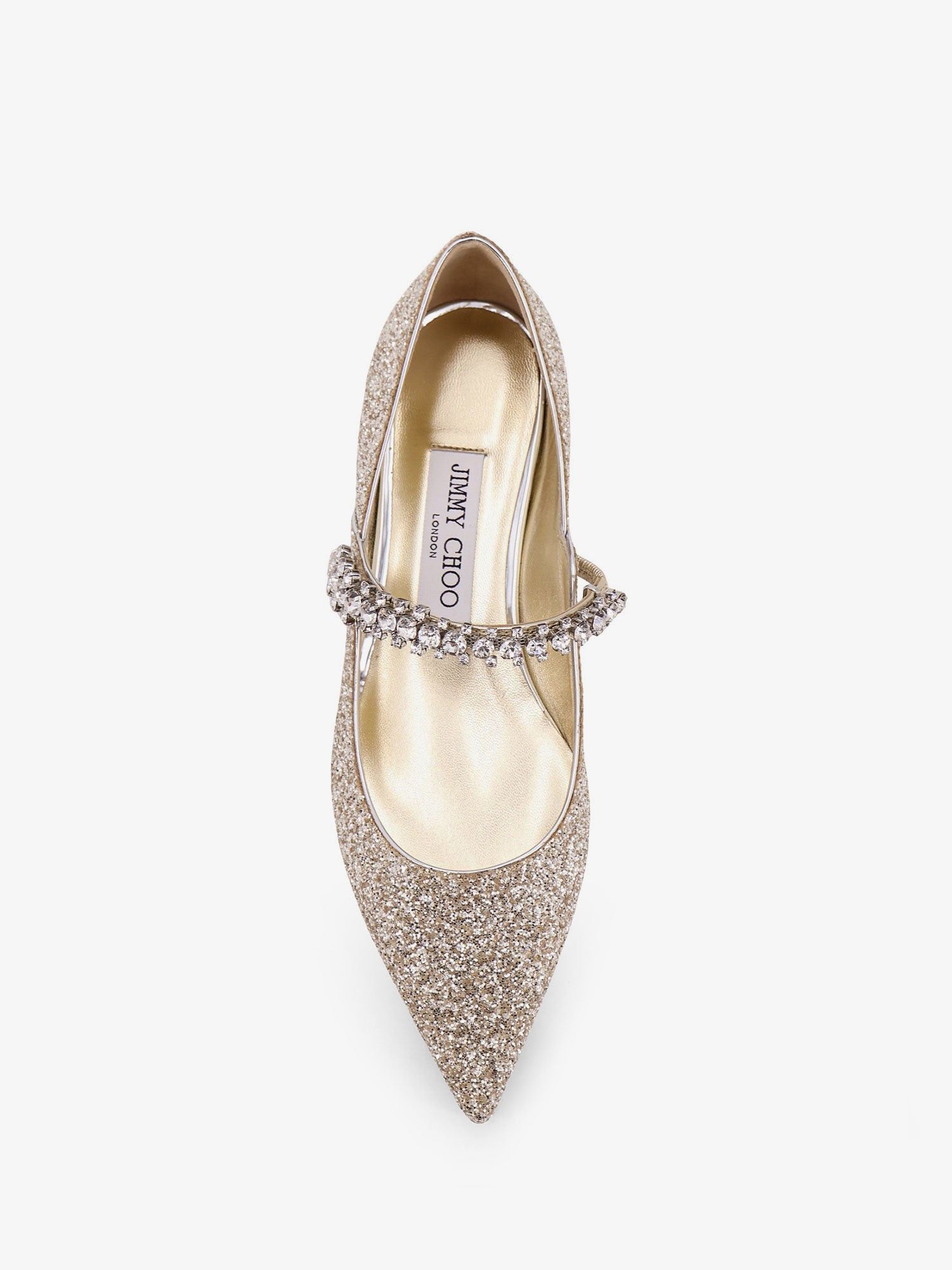 Jimmy Choo Bing Leather Pumps With All-Over Glitter Detail Size US 8.5 / IT 38.5 - 4 Thumbnail
