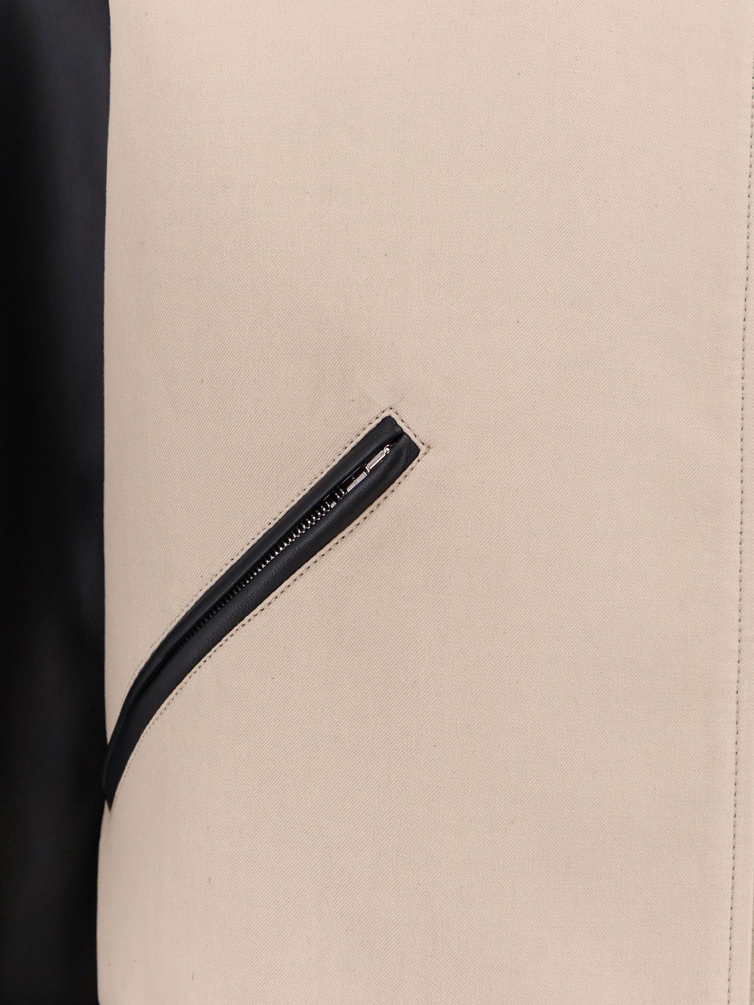 Givenchy Cotton Jacket With Leather Sleeves Size US M / EU 48-50 / 2 - 3 Thumbnail