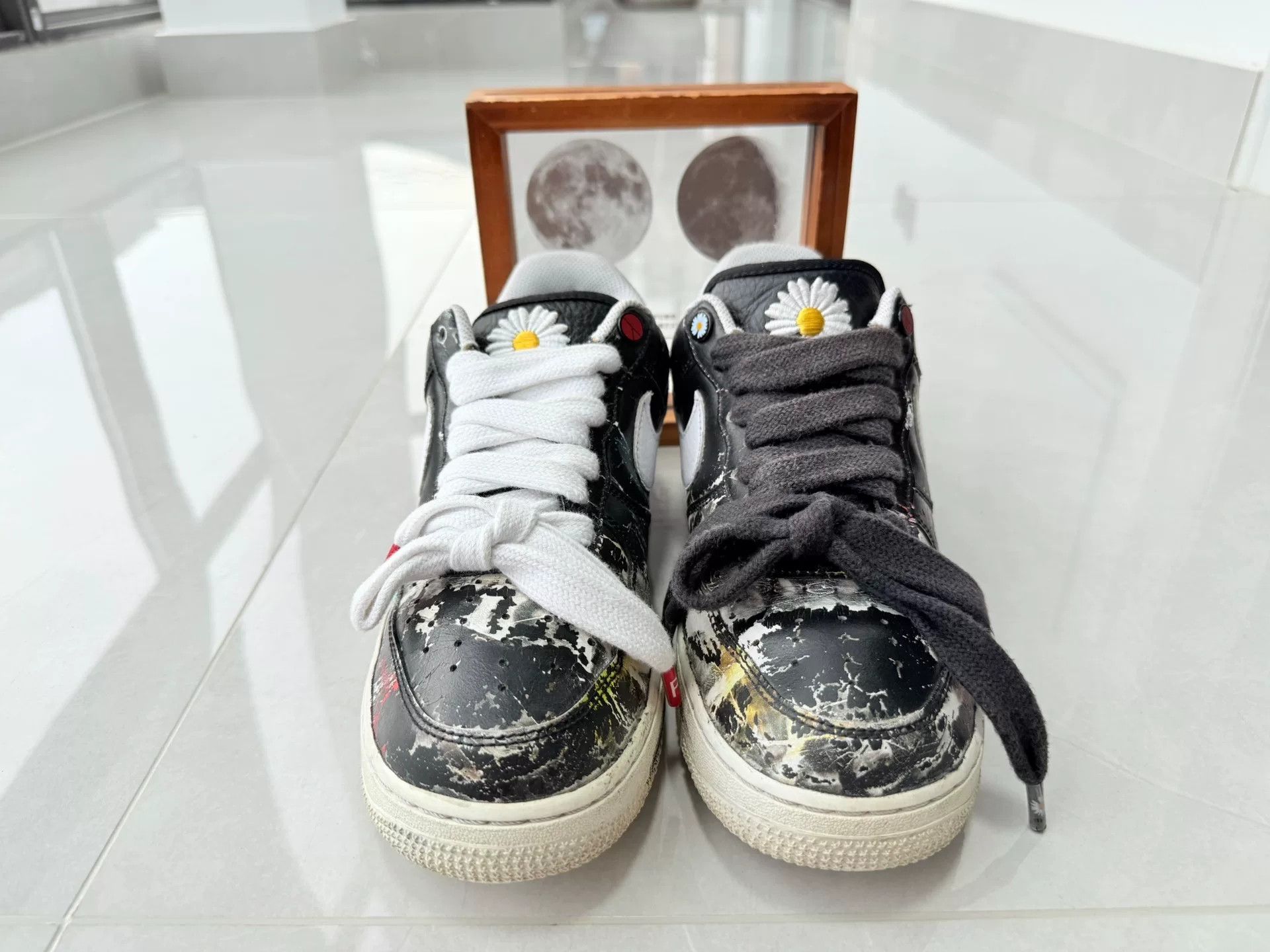 Nike Nike AF1 Black Lowtop Sneakers 8 Men Size US 8 / EU 41 - 4 Thumbnail