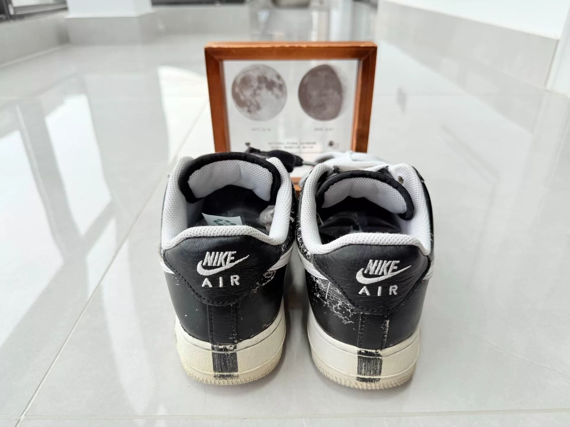 Nike Nike AF1 Black Lowtop Sneakers 8 Men Size US 8 / EU 41 - 5 Thumbnail