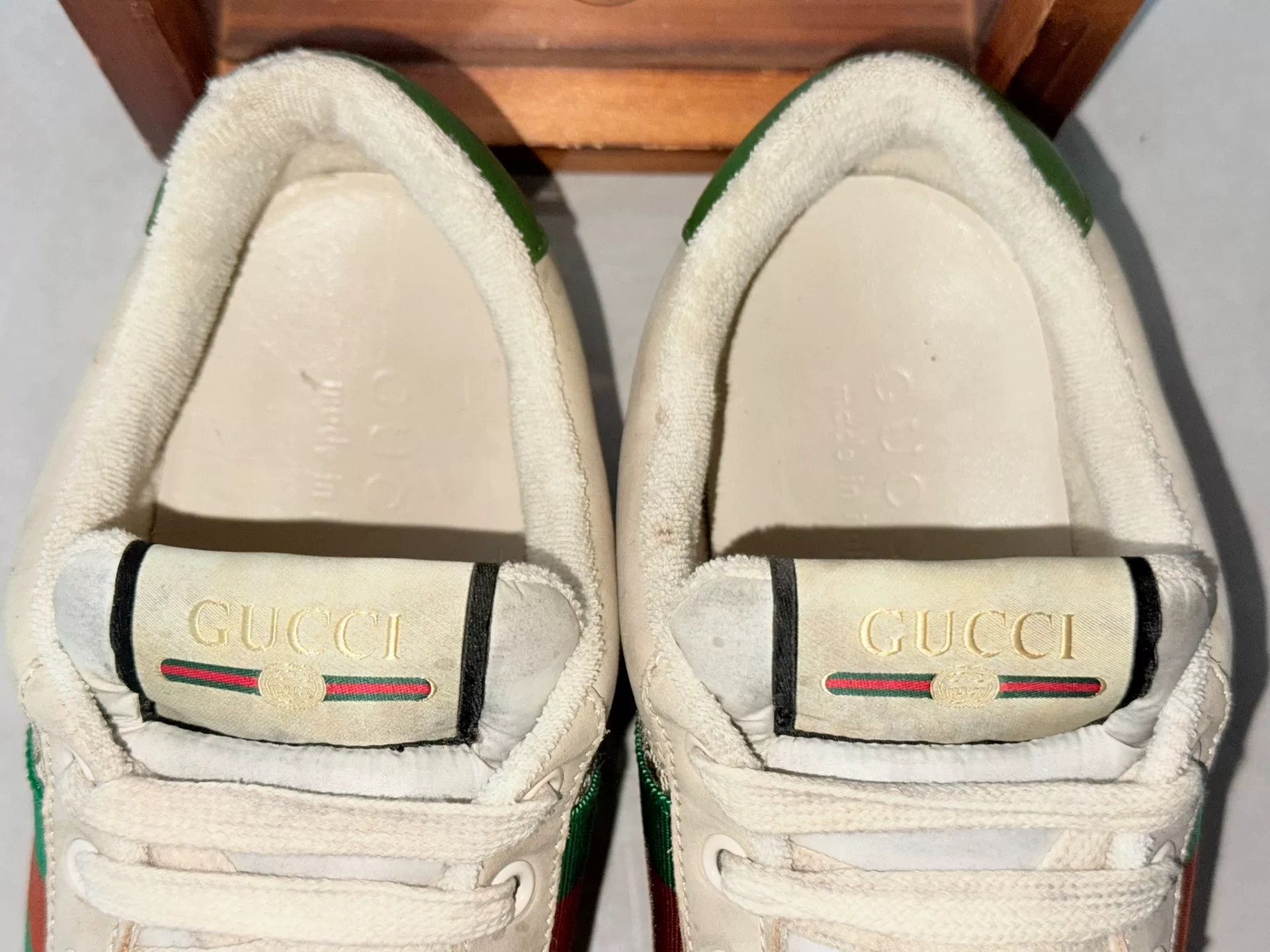 Gucci Gucci Distressed Green Lowtop Sneakers 10 Men Size US 10 / EU 43 - 9 Thumbnail