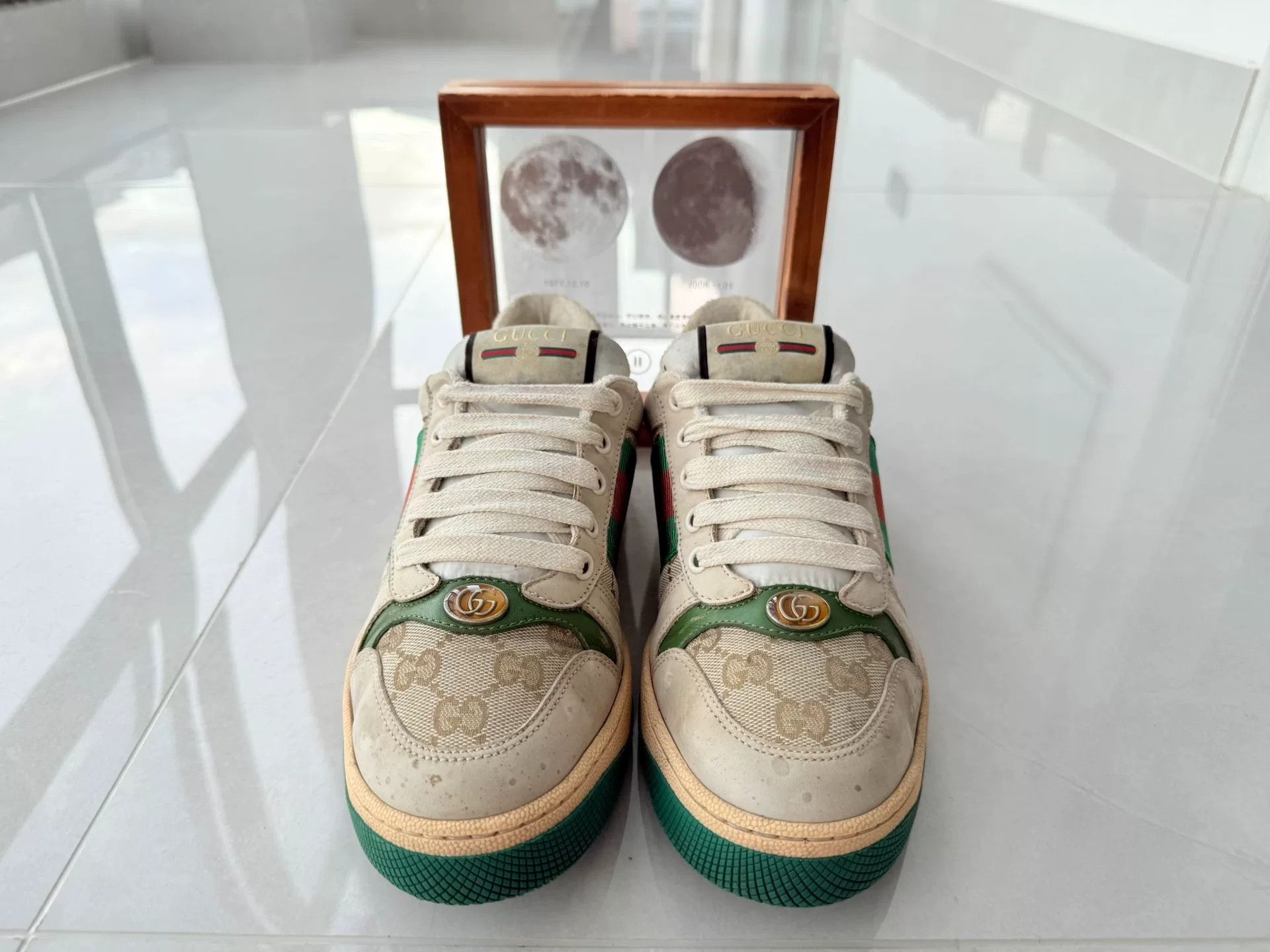 Gucci Gucci Distressed Green Lowtop Sneakers 10 Men Size US 10 / EU 43 - 4 Thumbnail