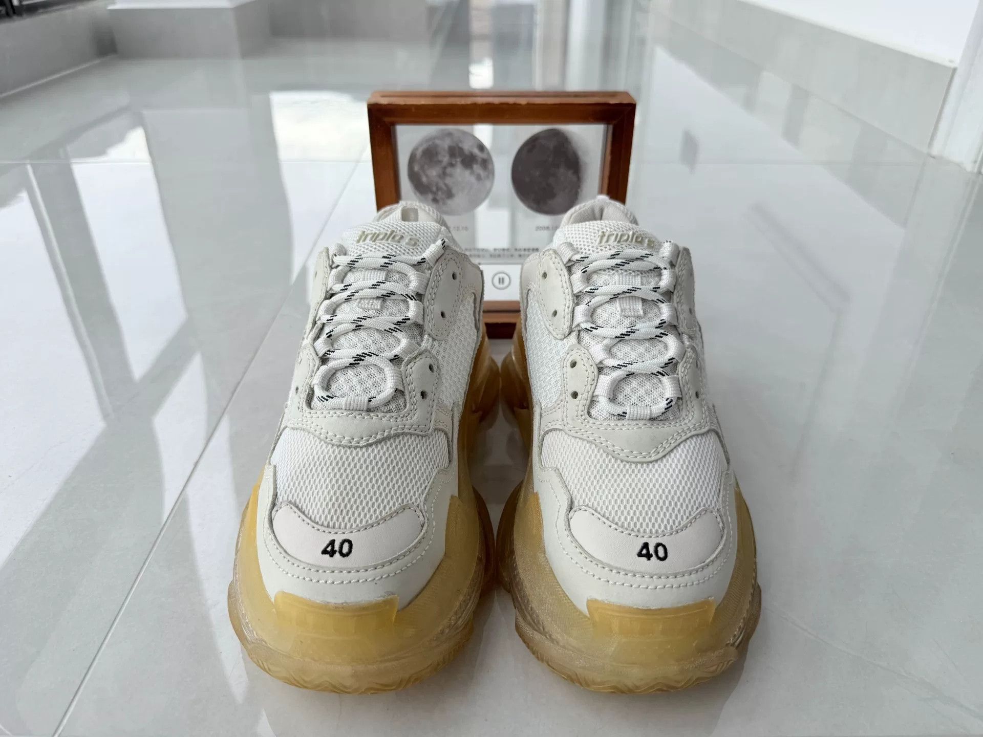 Balenciaga Balenciaga White Lowtop Sneakers it_40 Women Size US 10 / IT 40 - 4 Thumbnail