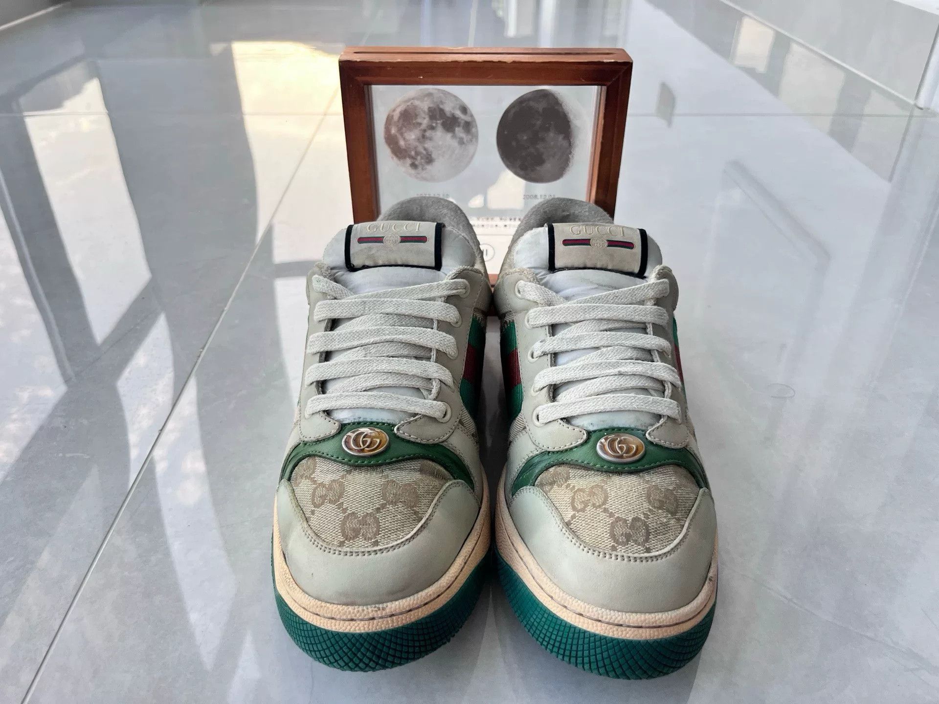 Gucci Gucci Distressed Green Lowtop Sneakers 9 Men Size US 9 / EU 42 - 4 Thumbnail