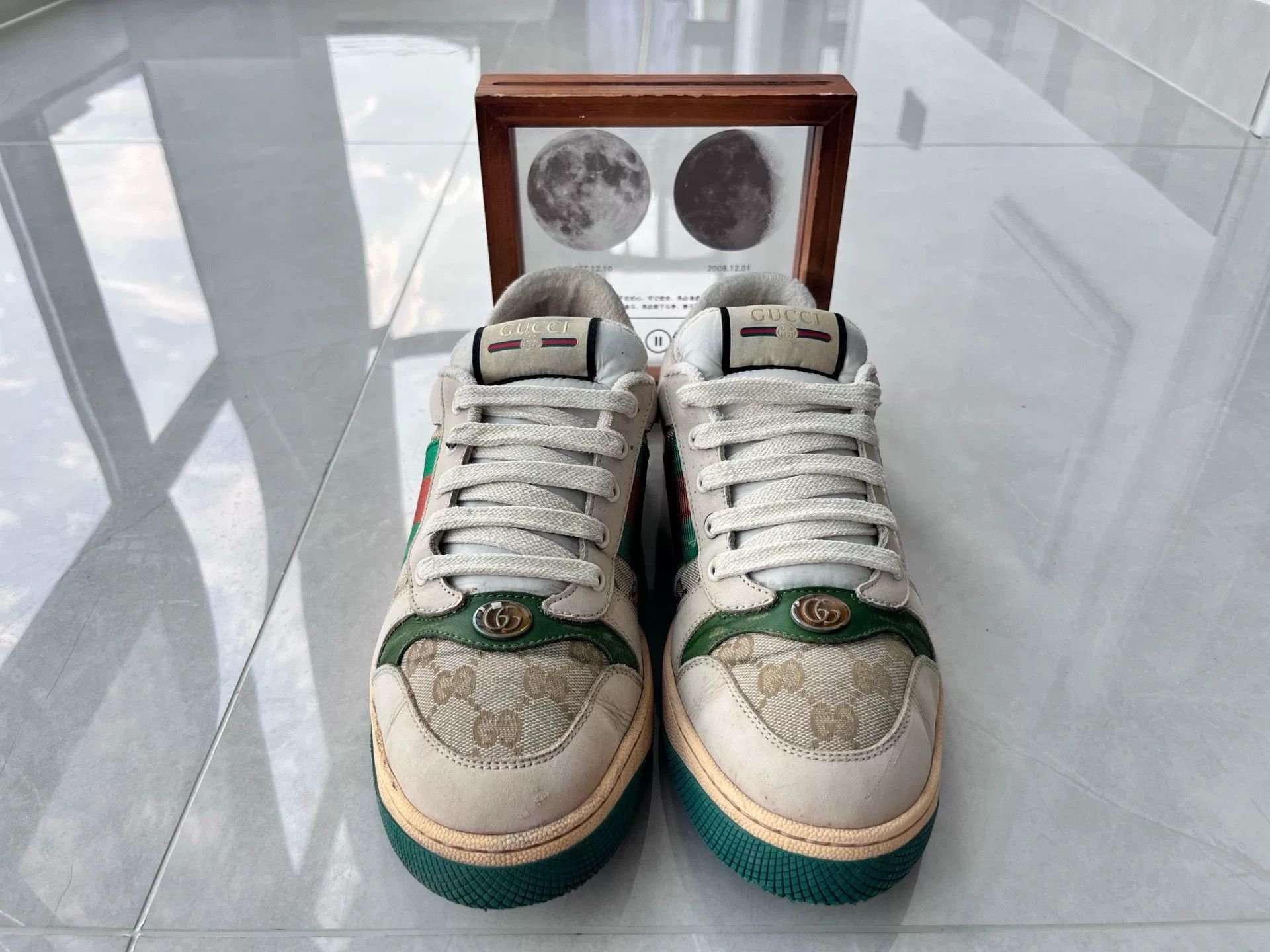 Gucci Gucci Distressed Green Lowtop Sneakers 10 Men Size US 10 / EU 43 - 4 Thumbnail