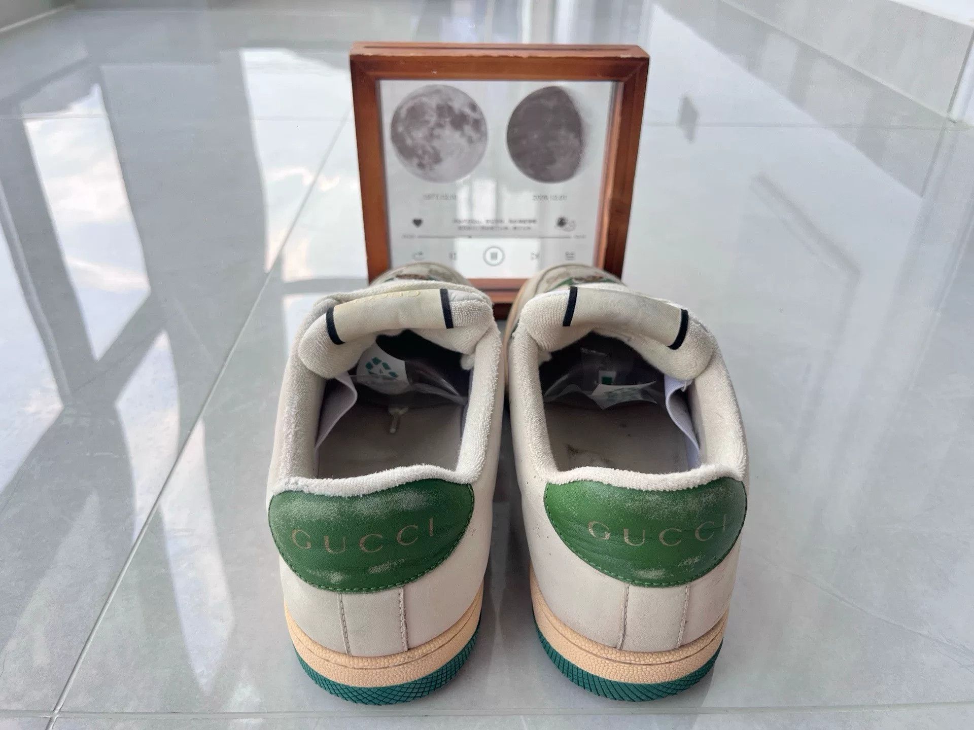 Gucci Gucci Distressed Green Lowtop Sneakers 10 Men Size US 10 / EU 43 - 5 Thumbnail