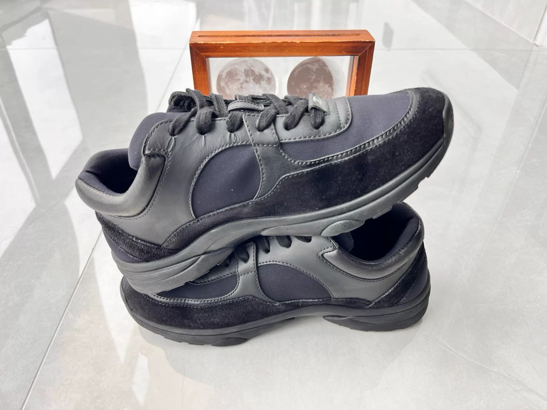 Chanel Chanel Casual Black Lowtop Sneakers it_37 Women Size US 7 / IT 37 - 3 Thumbnail