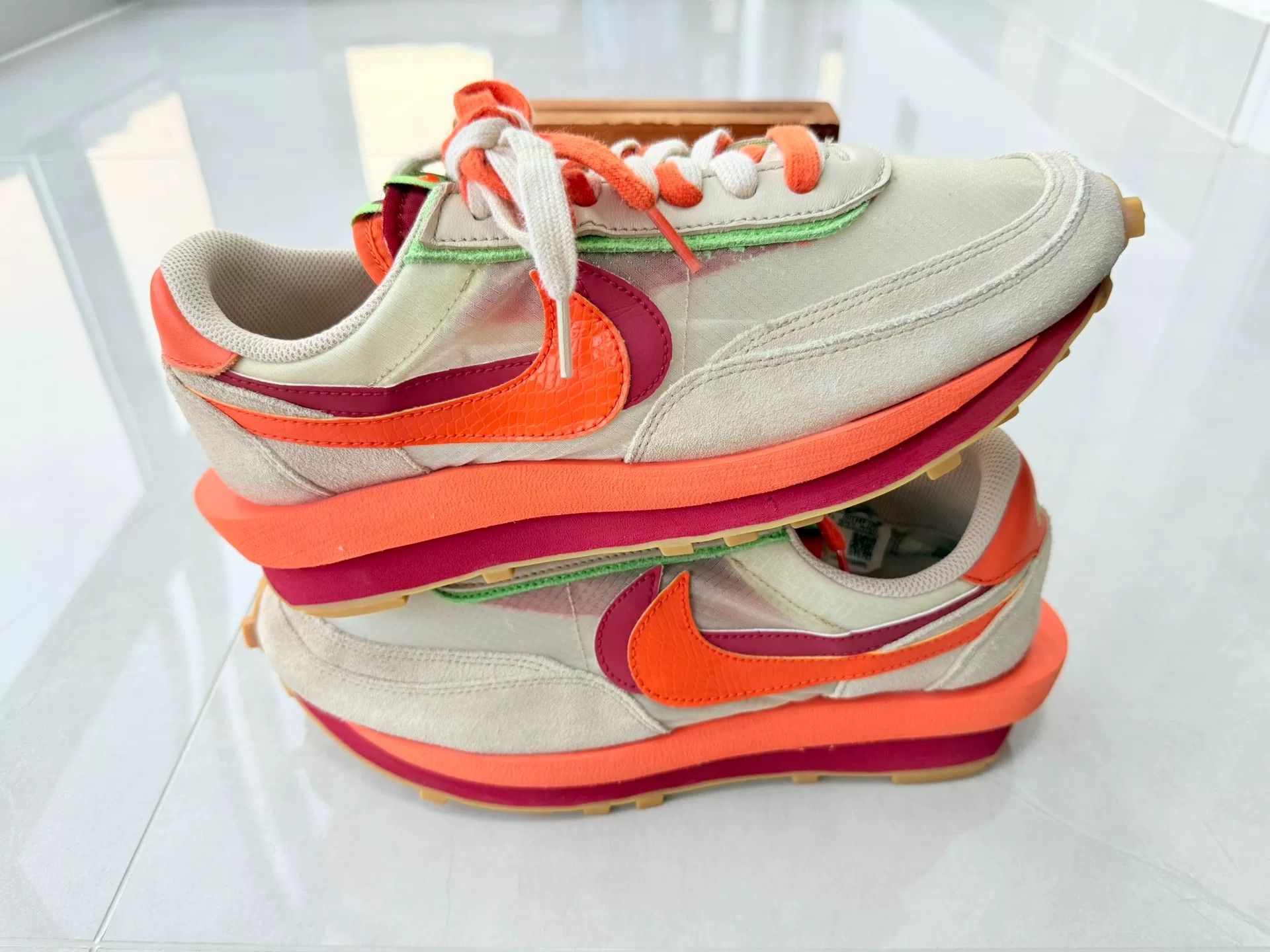 Sacai Sacai Collab White Lowtop Sneakers 11 Men Size US 11 / EU 44 - 2 Thumbnail