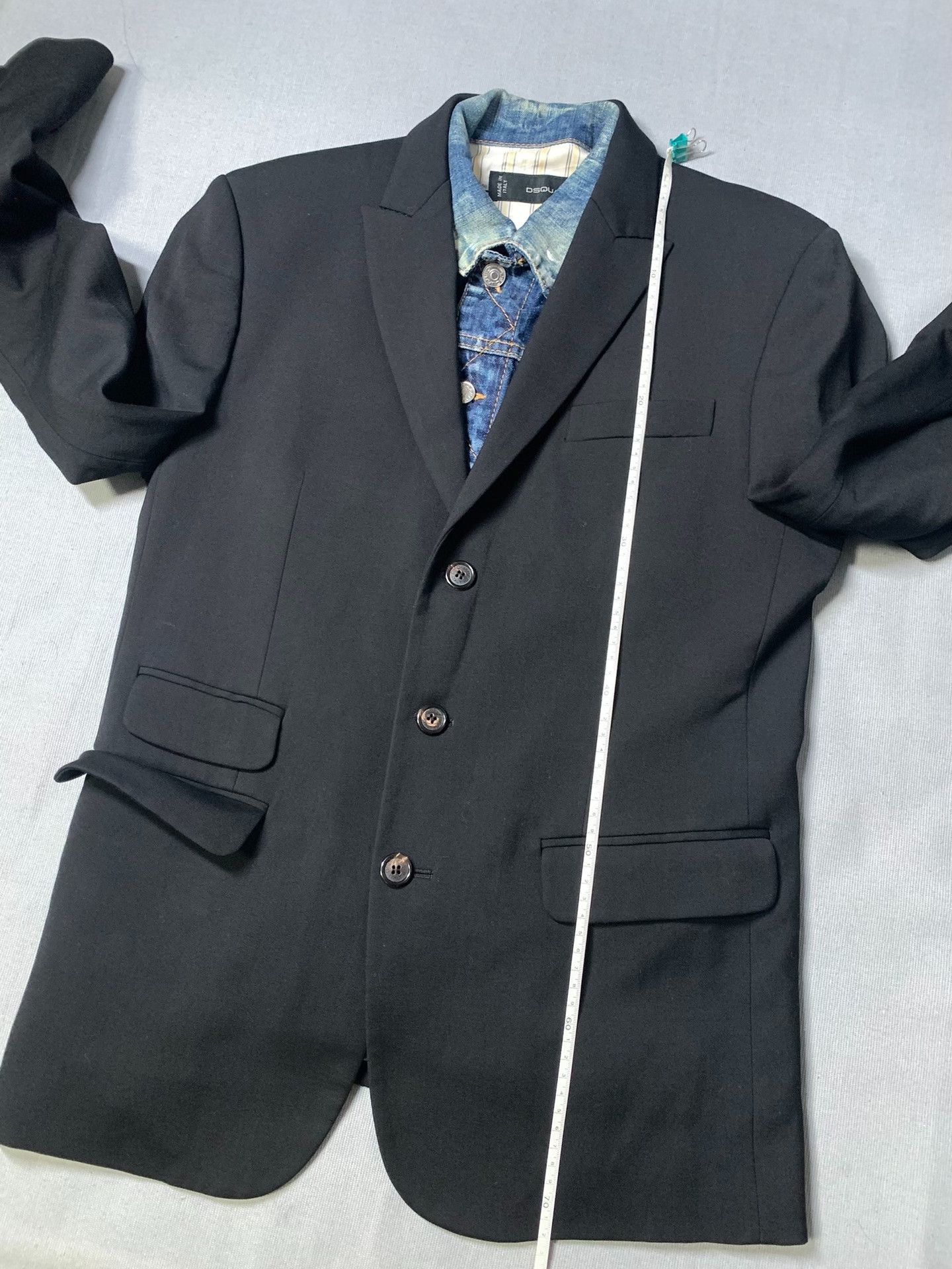 Dsquared2 Dsquared2 Two-in-One Denim Vest Blazer Size US M / EU 48-50 / 2 - 9 Thumbnail
