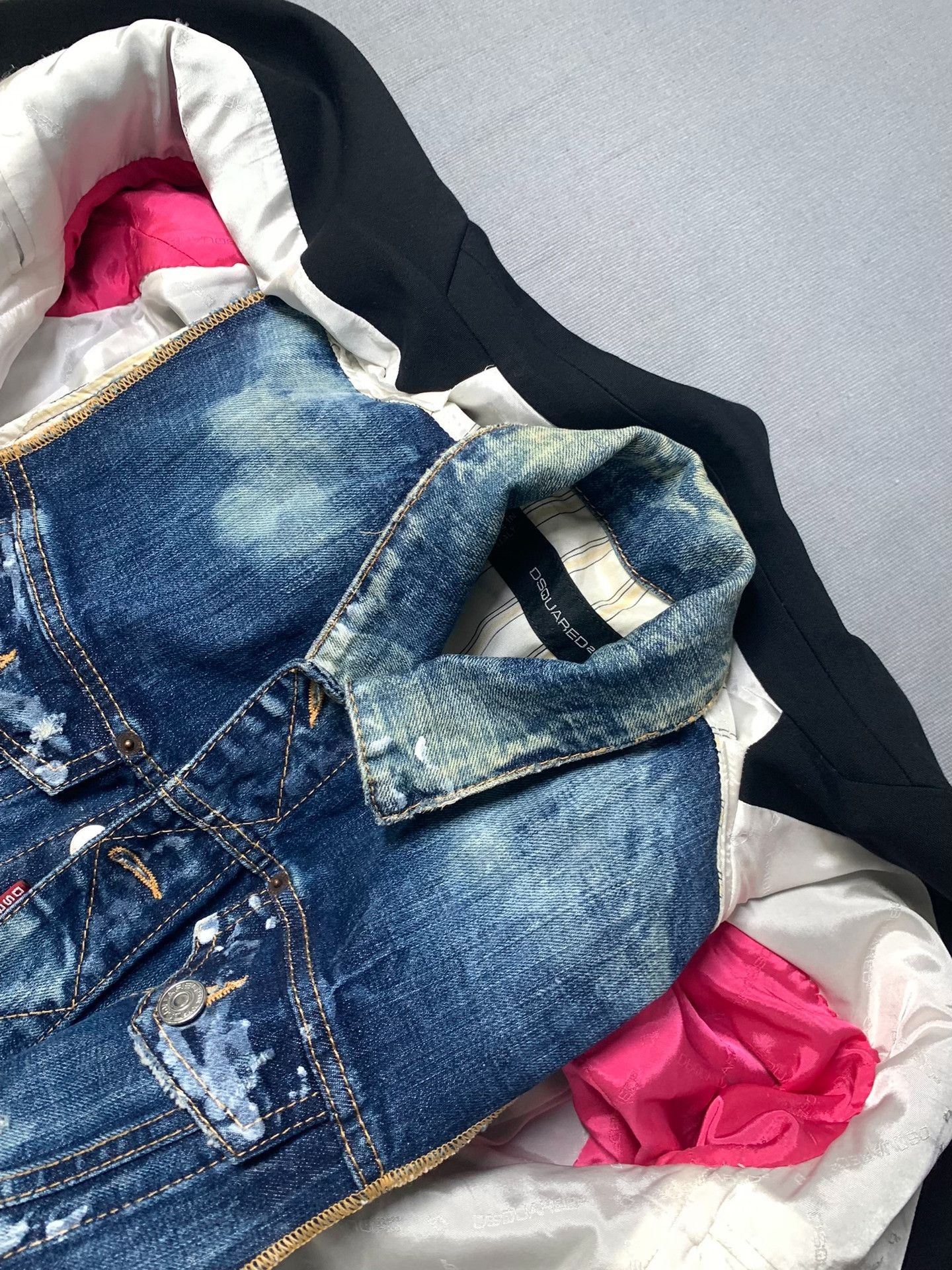 Dsquared2 Dsquared2 Two-in-One Denim Vest Blazer Size US M / EU 48-50 / 2 - 5 Thumbnail