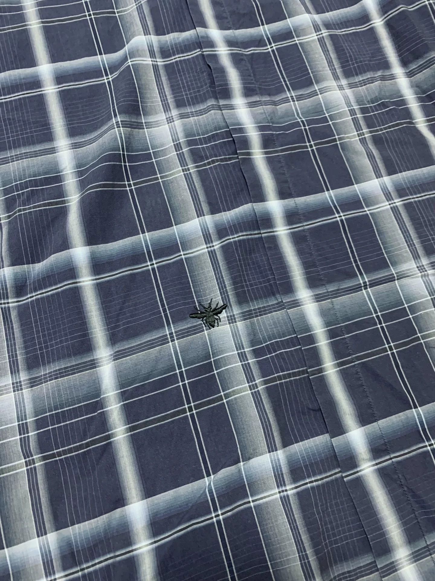 Dior Dior Small Bee Embroidered Check Polo Size US XS / EU 42 / 0 - 4 Thumbnail