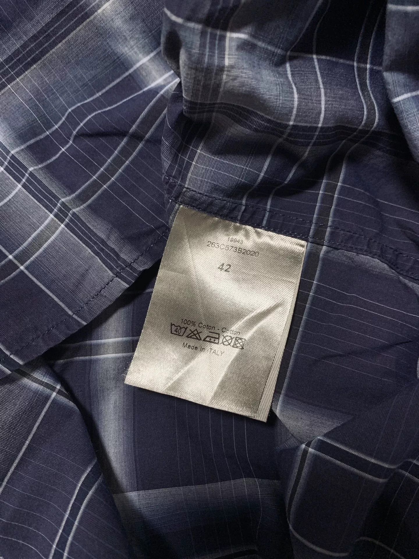 Dior Dior Small Bee Embroidered Check Polo Size US XS / EU 42 / 0 - 5 Thumbnail