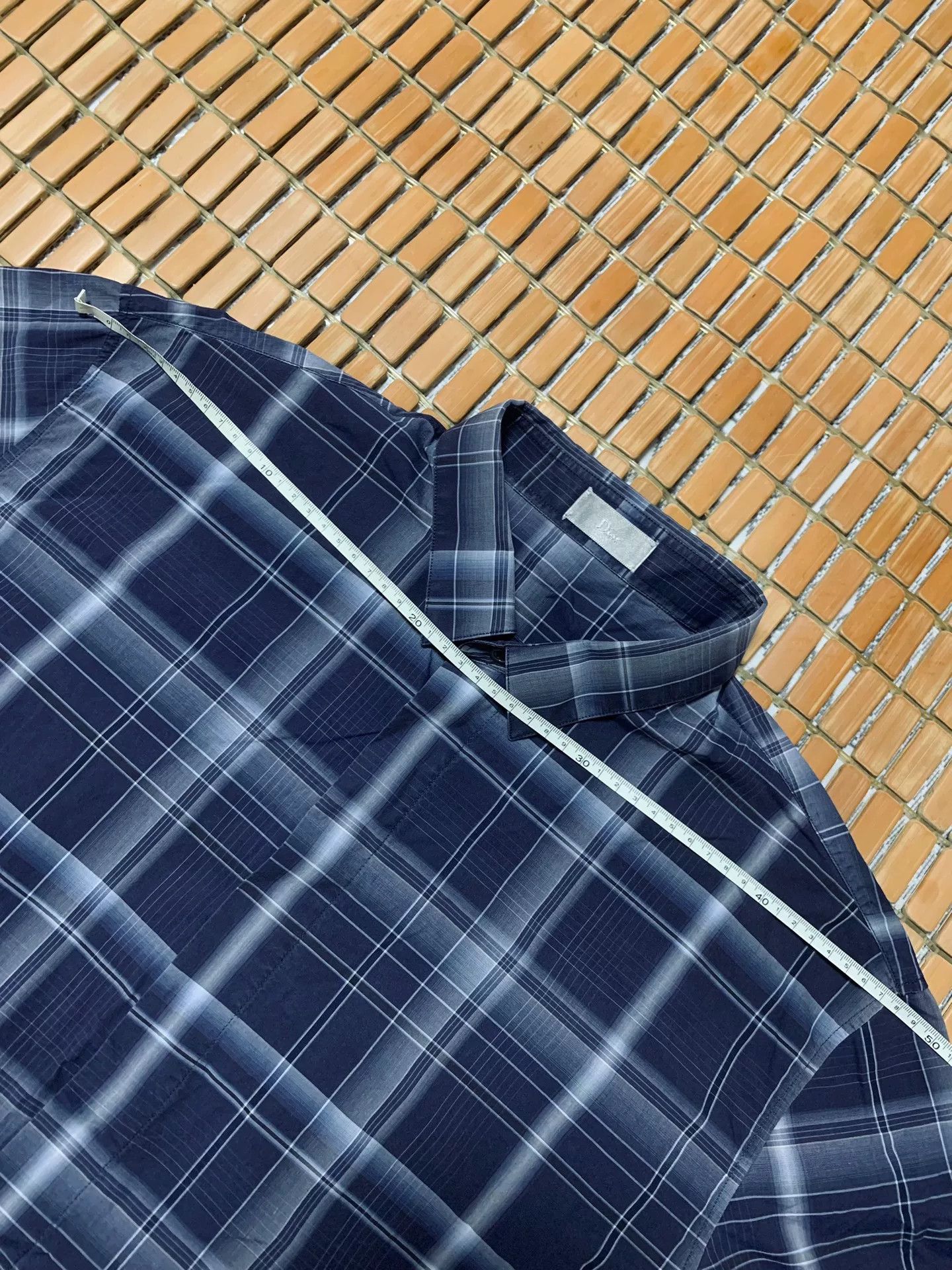Dior Dior Small Bee Embroidered Check Polo Size US XS / EU 42 / 0 - 6 Thumbnail