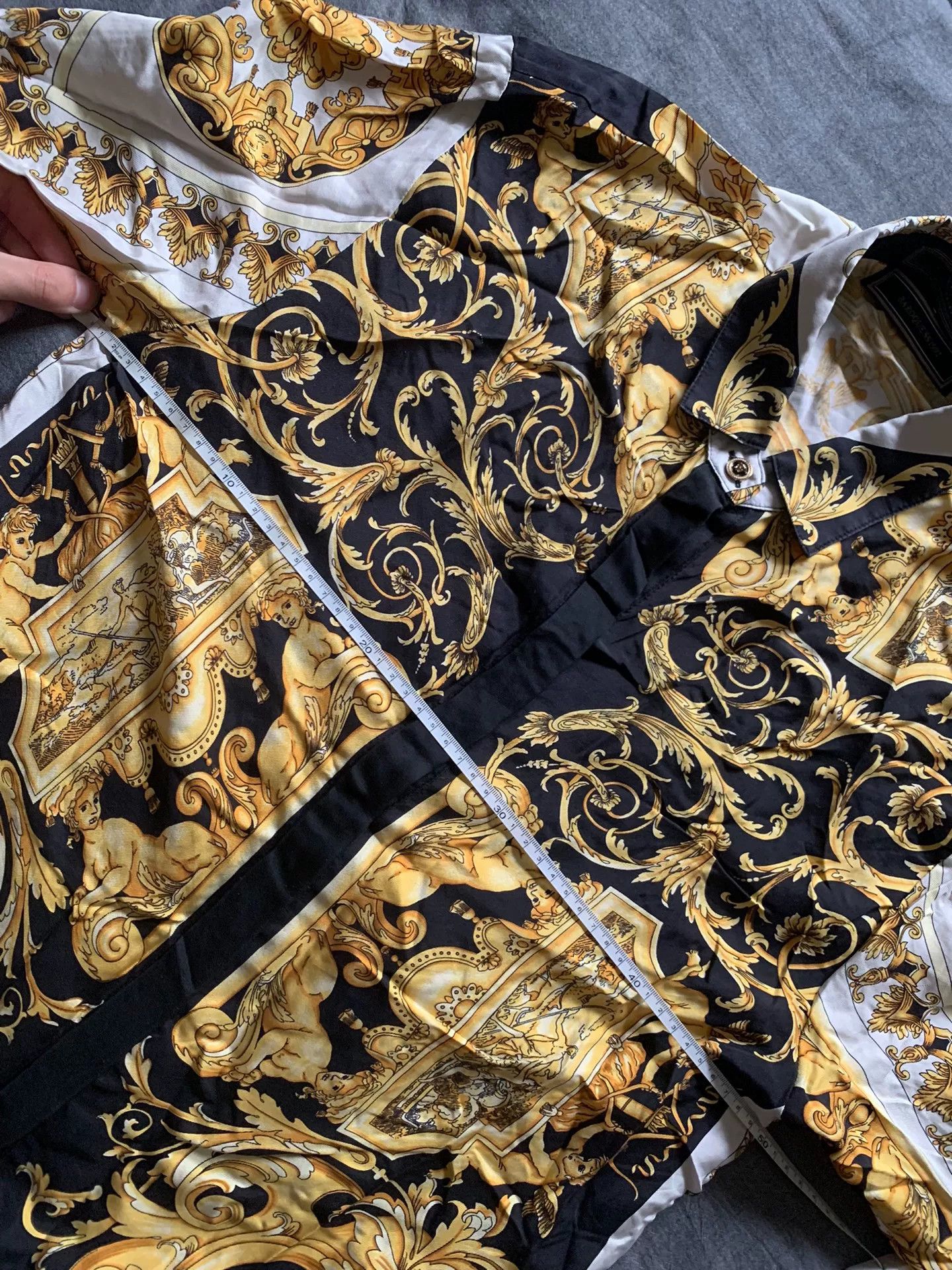 Versace Versace Baroque Silk Shirt Size US XS / EU 42 / 0 - 8 Thumbnail