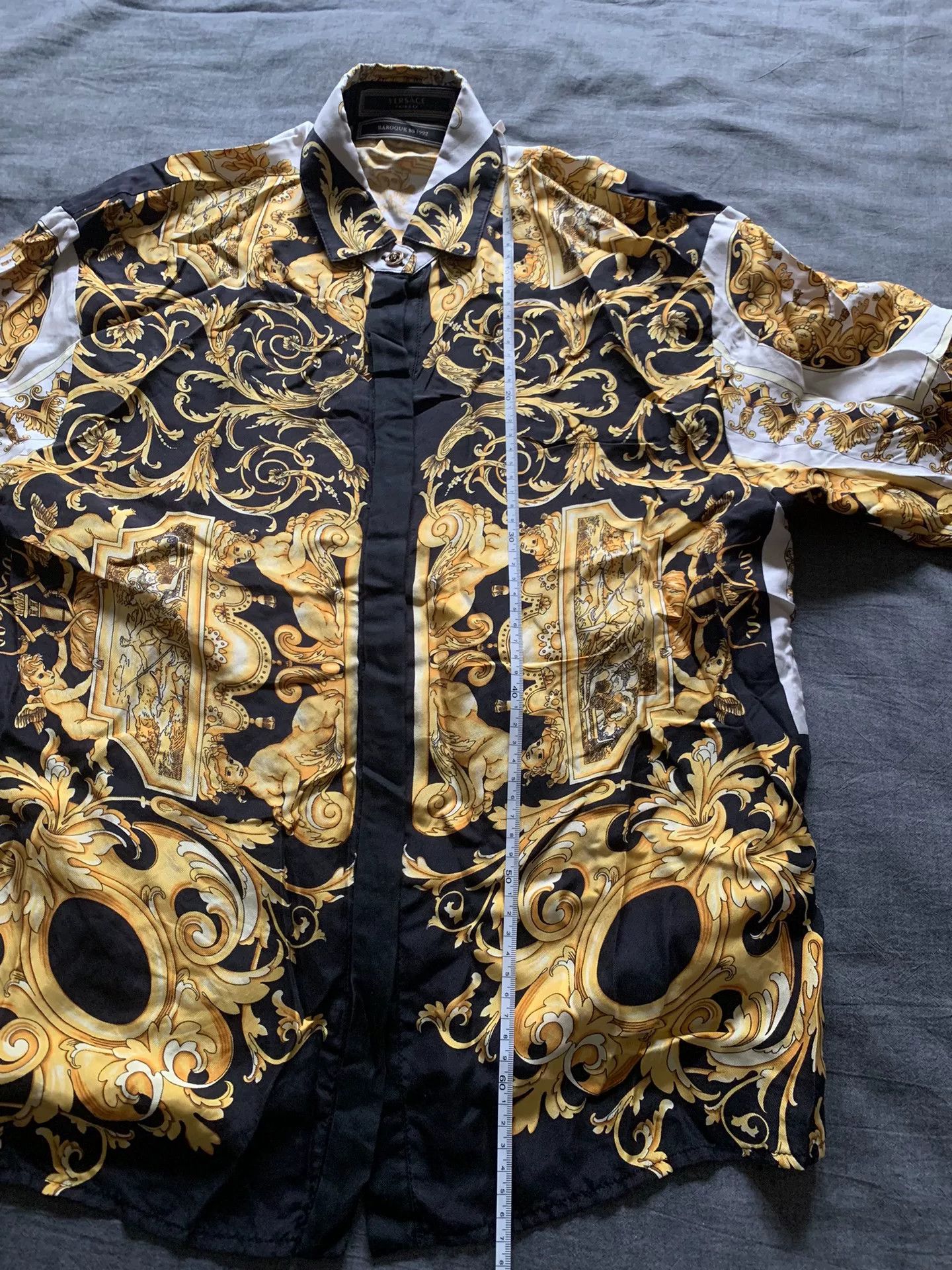 Versace Versace Baroque Silk Shirt Size US XS / EU 42 / 0 - 9 Thumbnail
