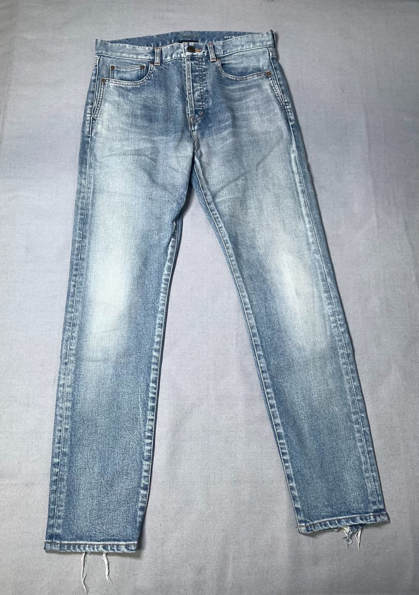 Saint Laurent Paris Saint Laurent Mid-Rise Distressed Jeans Size US 31 - 2 Thumbnail
