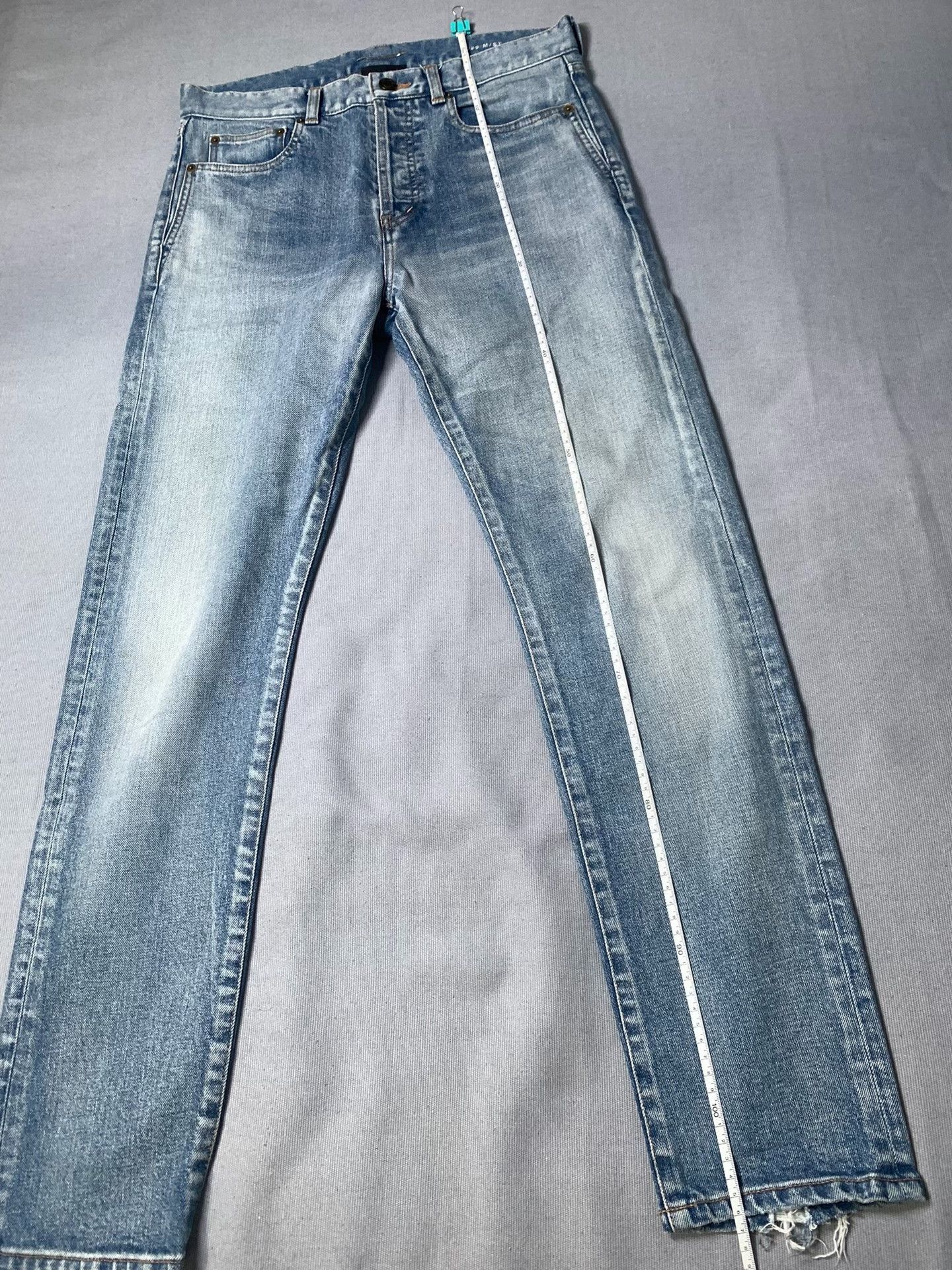 Saint Laurent Paris Saint Laurent Mid-Rise Distressed Jeans Size US 31 - 8 Thumbnail