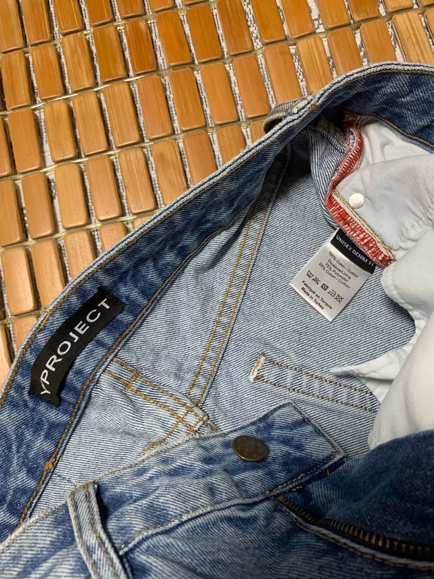 DEN IM by SIKI IM Y/PROJECT Pleated Pocket Jeans Size US 31 - 5 Thumbnail