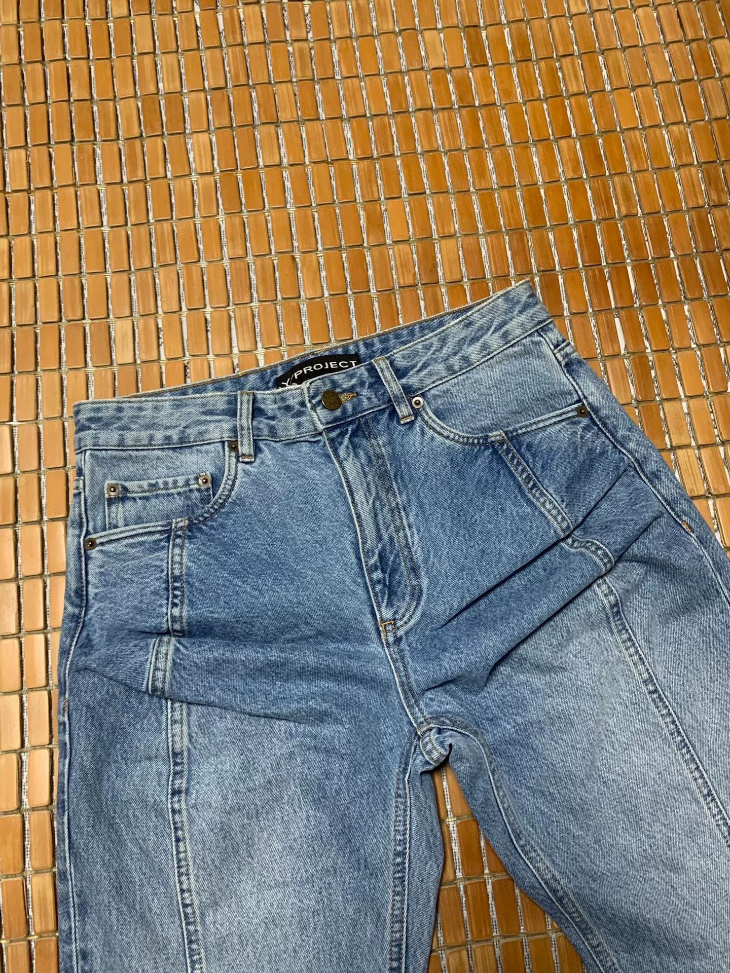 DEN IM by SIKI IM Y/PROJECT Pleated Pocket Jeans Size US 31 - 2 Thumbnail