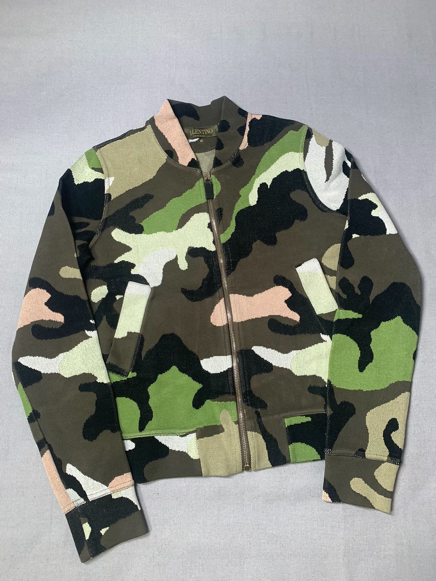 Valentino Valentino Camo Knit Short Jacket Size US S / EU 44-46 / 1 - 2 Thumbnail