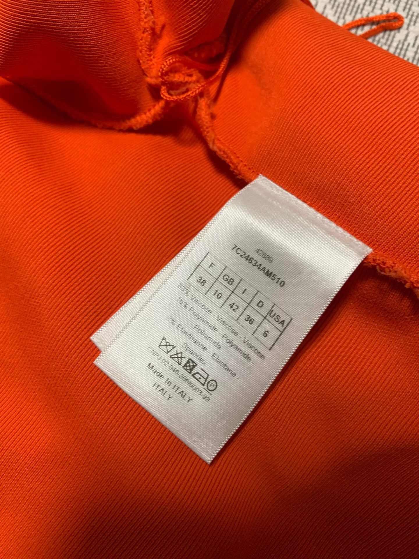 Dior Dior Bright Orange Dress Size S / US 4 / IT 40 - 4 Thumbnail