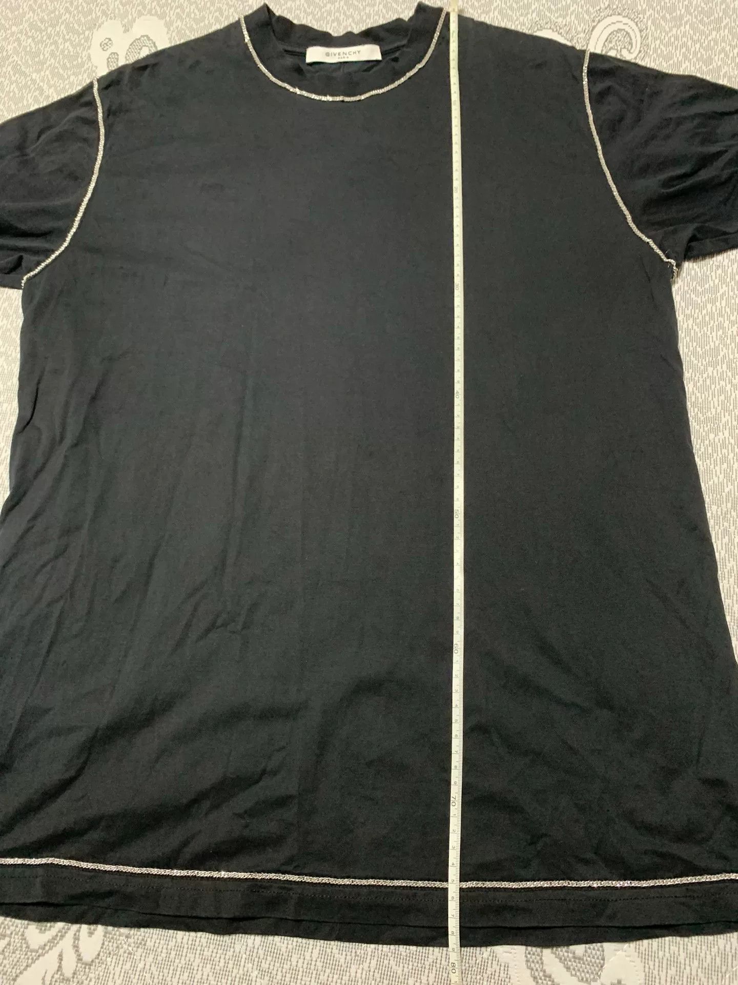 Givenchy Givenchy Silver Chain Short Sleeve Top Size XS / US 0-2 / IT 36-38 - 7 Thumbnail