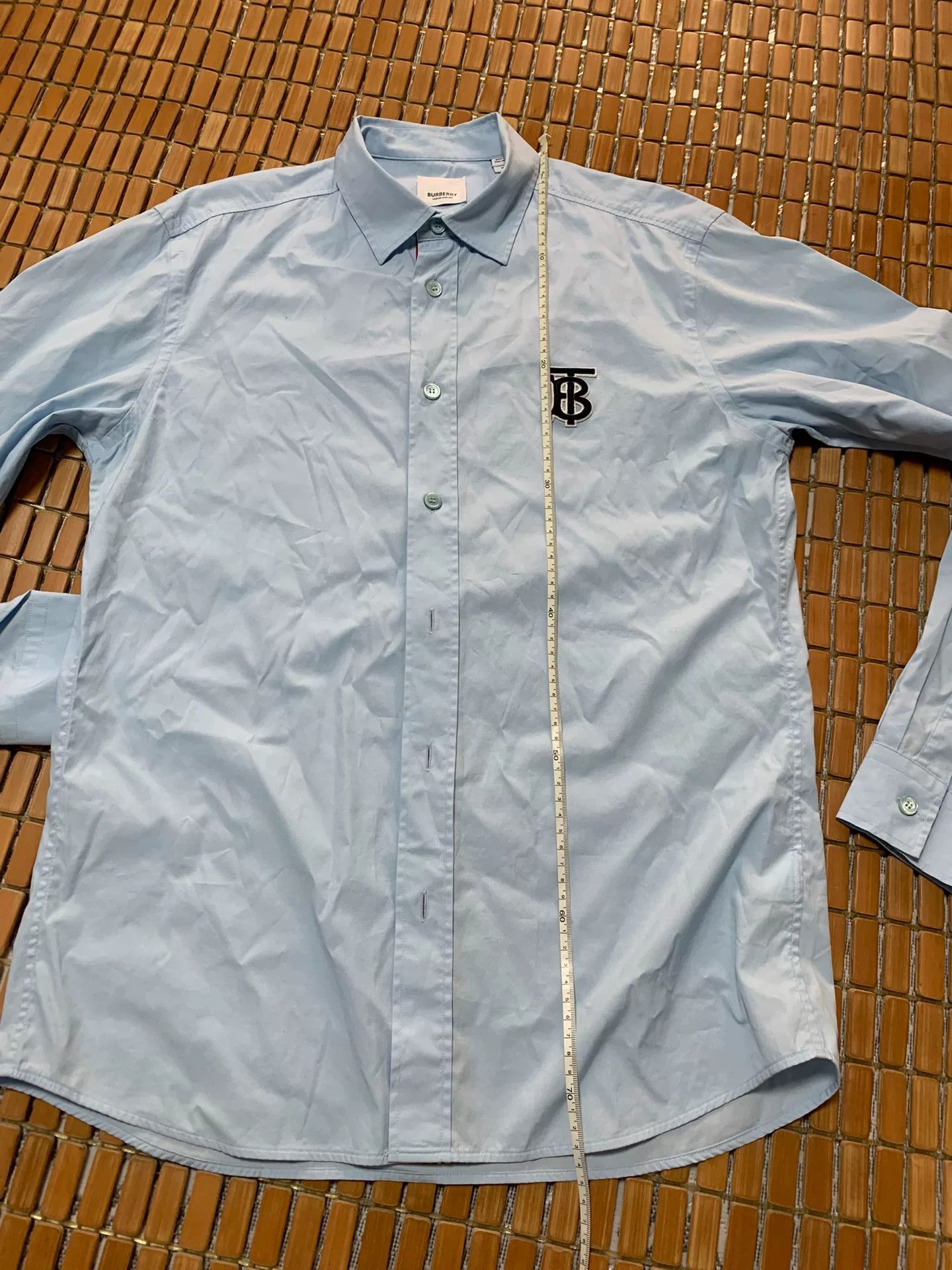Burberry Burberry Big B Embroidered Check Shirt Size US M / EU 48-50 / 2 - 8 Thumbnail