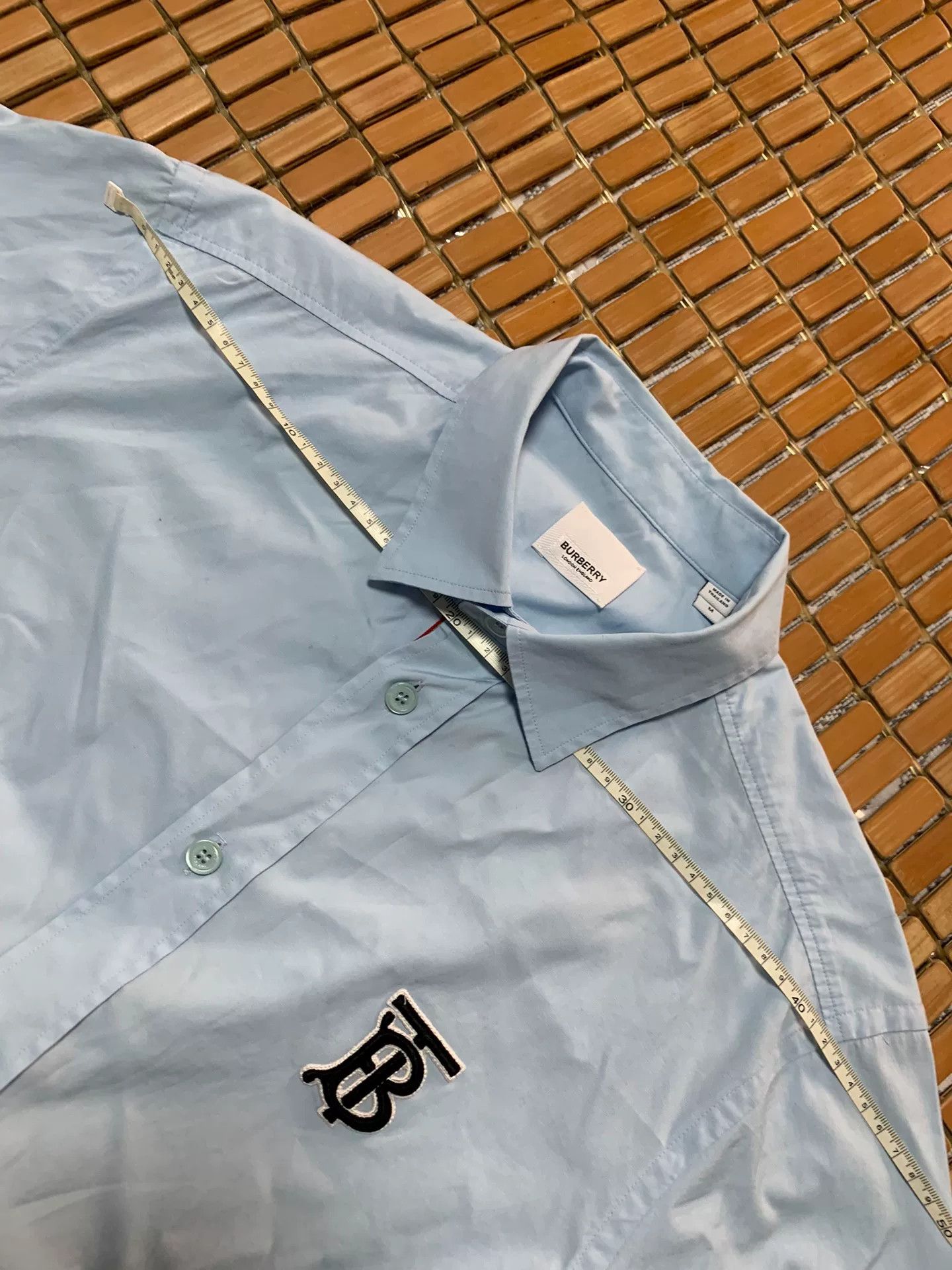 Burberry Burberry Big B Embroidered Check Shirt Size US M / EU 48-50 / 2 - 6 Thumbnail