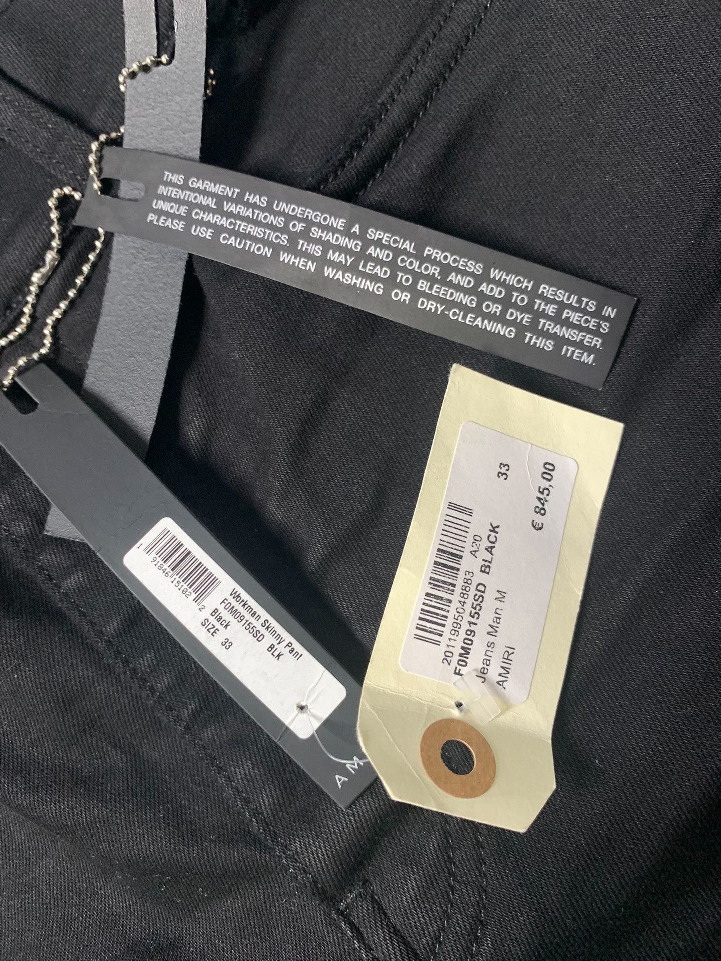 Amiri AMIRI Workman Skinny Pant Size US 33 - 7 Thumbnail