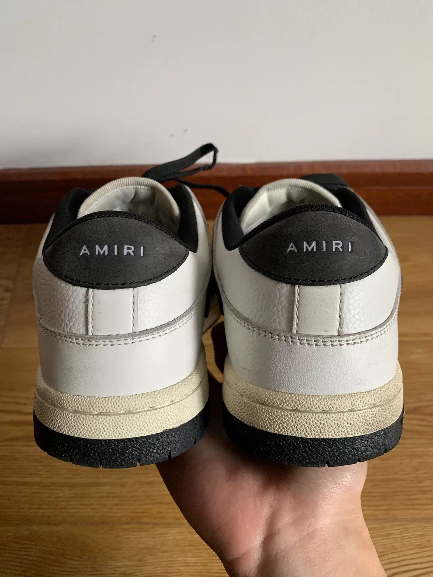 Amiri Amiri Skel Top Low Black White Size US 10 / EU 43 - 5 Thumbnail