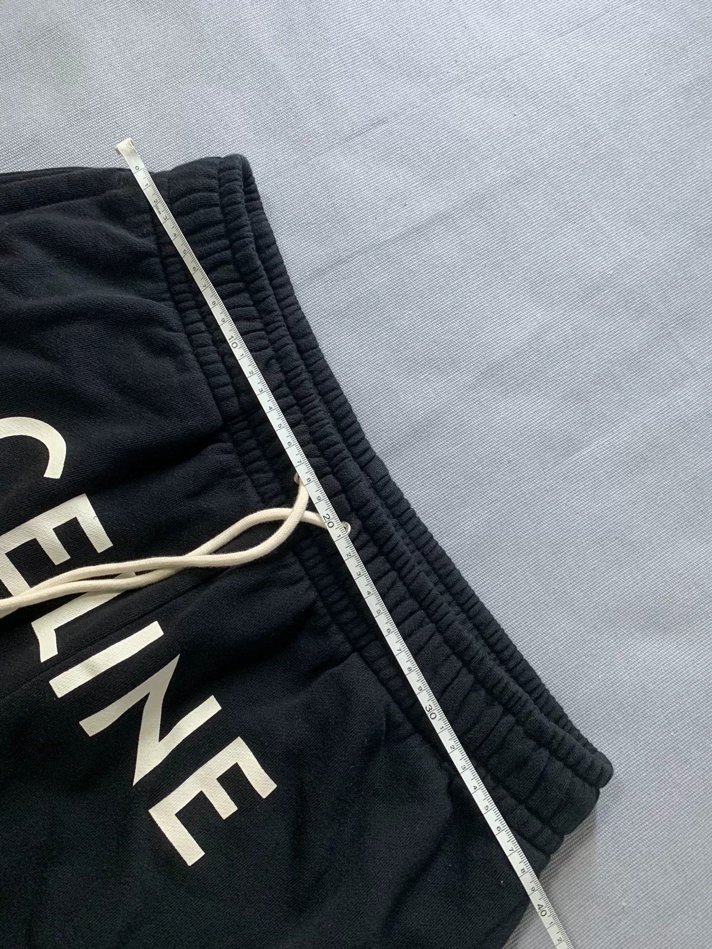 Celine Celine Black Logo Print Cotton Pants Size US 32 / EU 48 - 5 Thumbnail