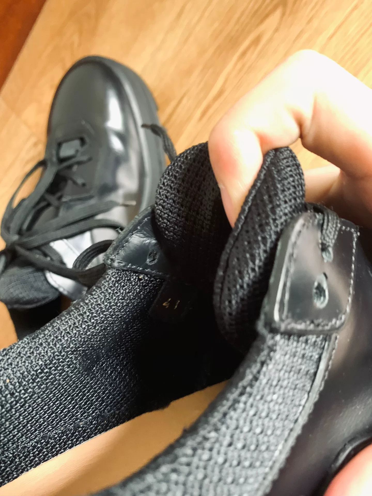 1017 ALYX 9SM 1017 Alyx 9SM Black Leather Derby Sneakers Size US 8 / EU 41 - 8 Thumbnail