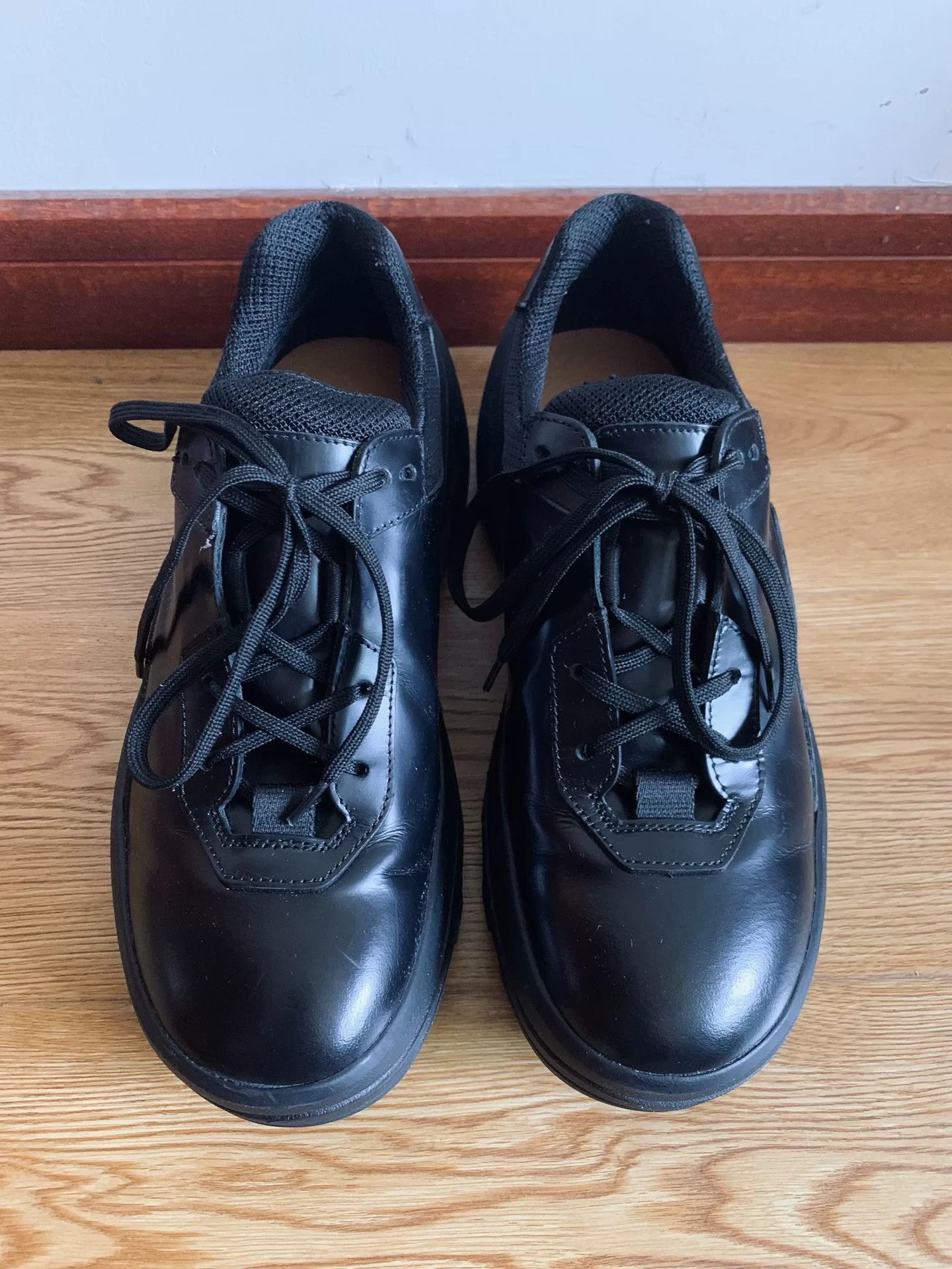 1017 ALYX 9SM 1017 Alyx 9SM Black Leather Derby Sneakers Size US 8 / EU 41 - 2 Thumbnail