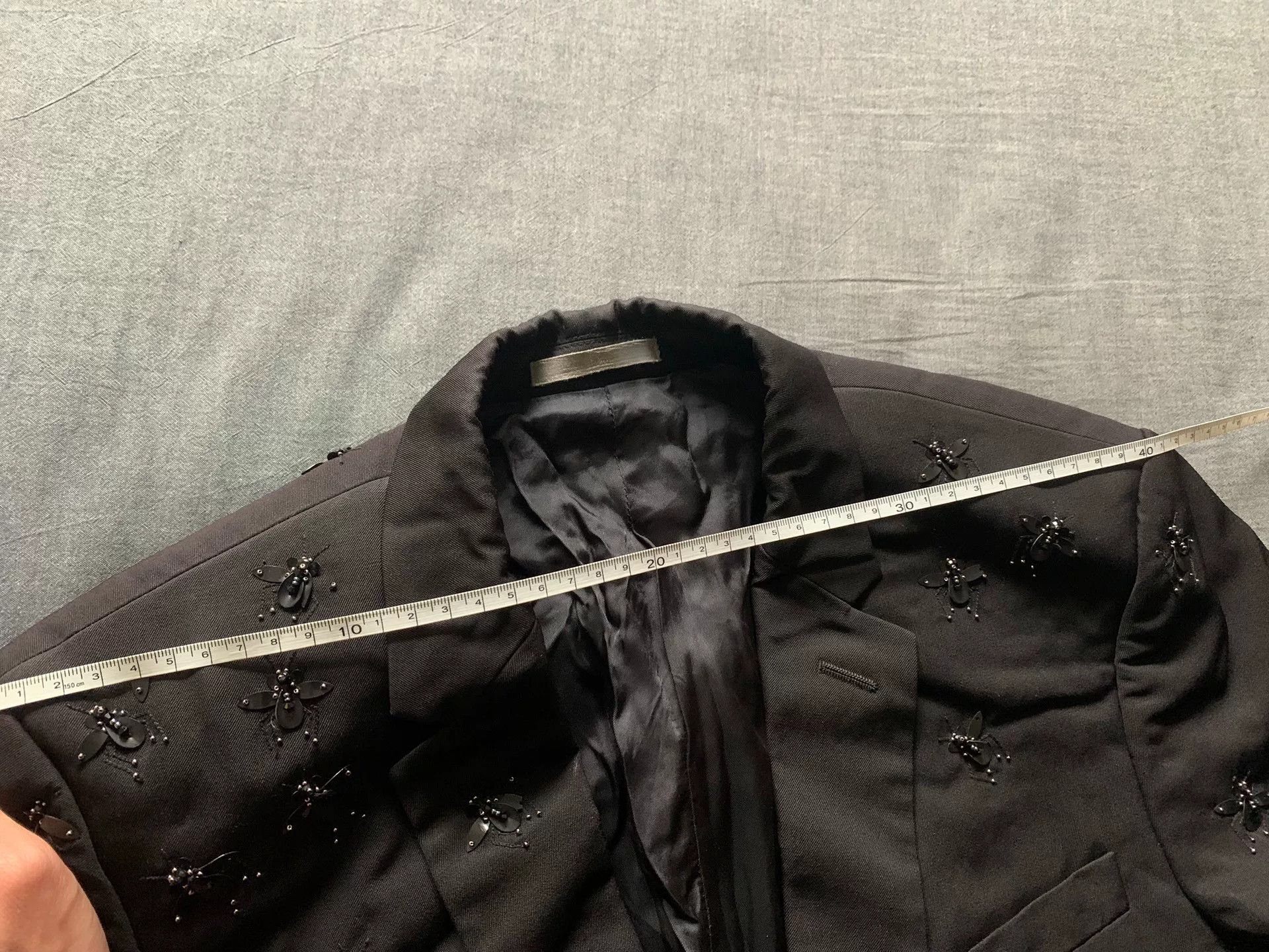 Dior Dior Embroidered Crystal Bee Blazer Size US S / EU 44-46 / 1 - 8 Thumbnail