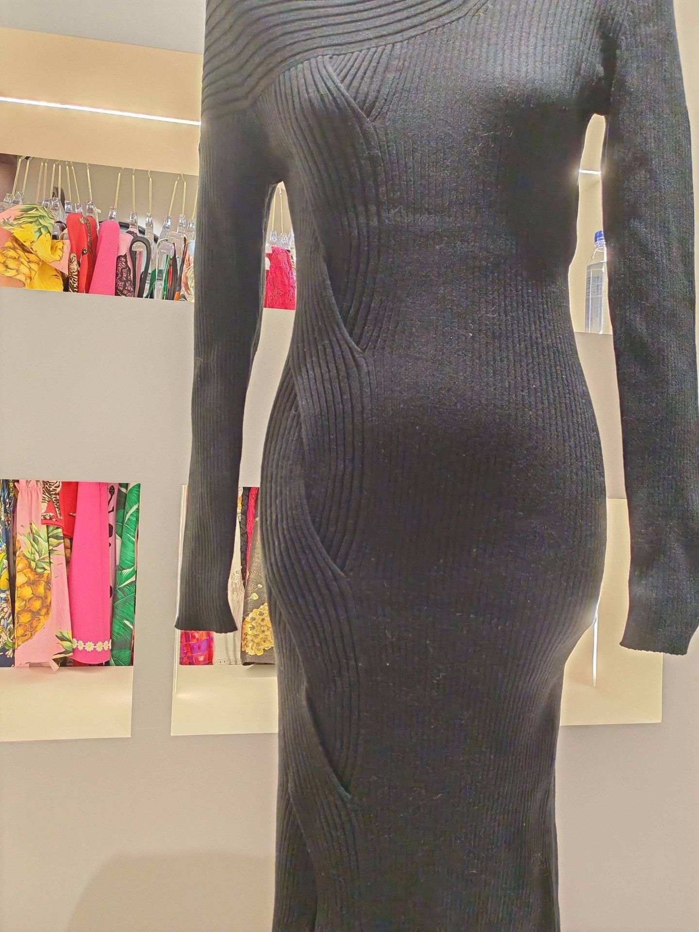 Jonathan Simkhai Jonathan Simkhai Asymmetric Rib Knit Dress Size M / US 6-8 / IT 42-44 - 5 Thumbnail
